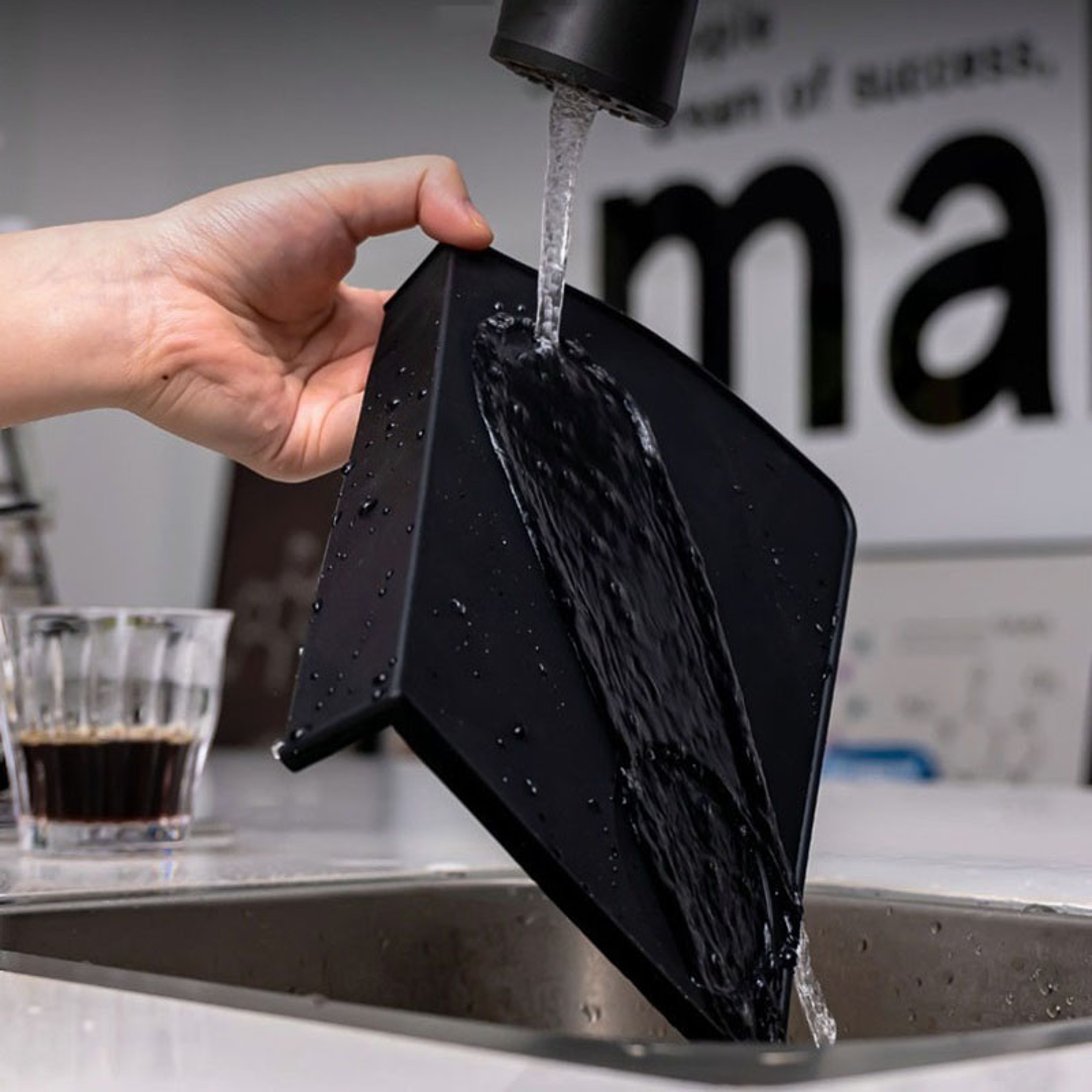 Espresso Tamping Mat Anti-Slip Waterproof Corner Coffee Tamper Pad – view 6
