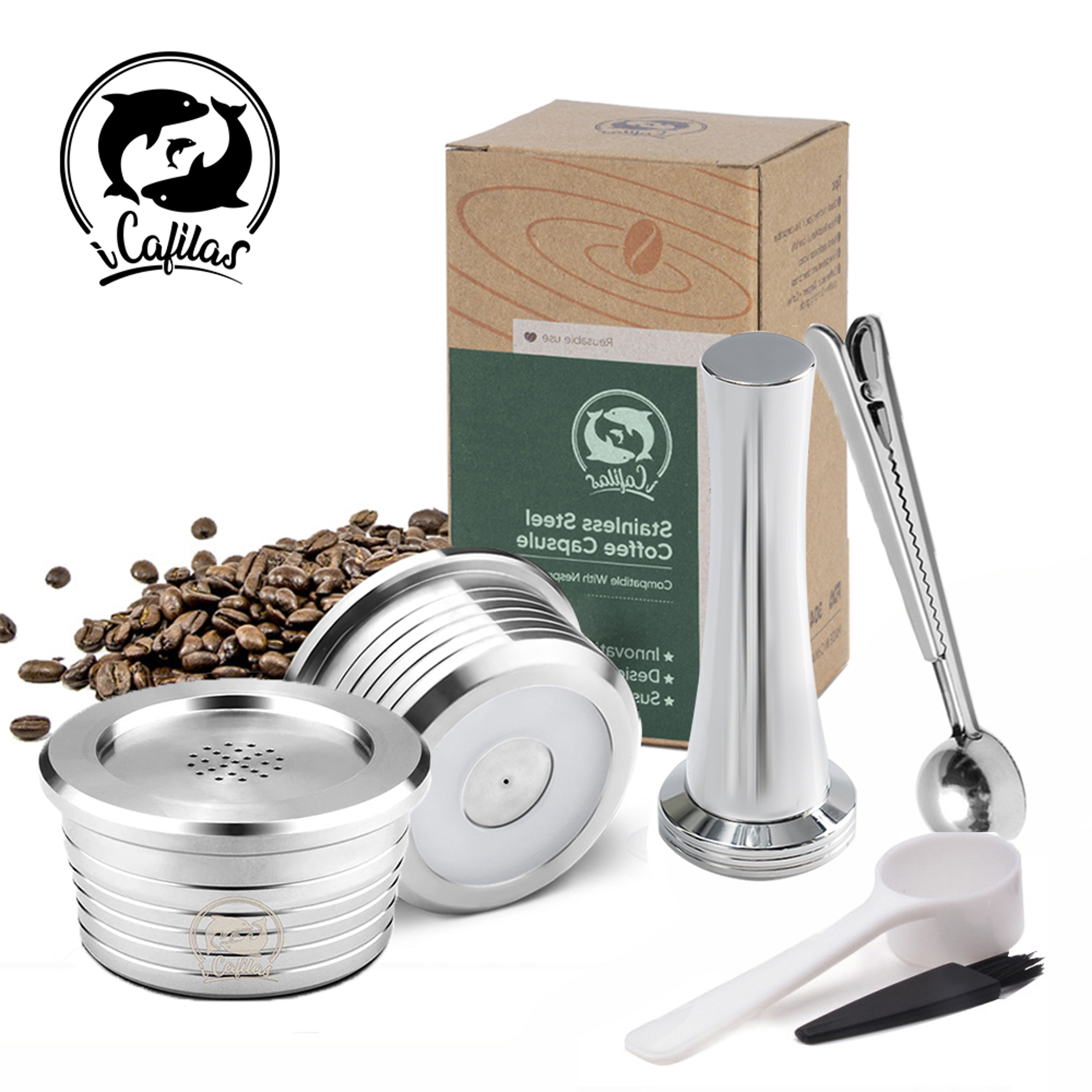 Reusable Stainless Steel Coffee Capsule Filter Basket 1