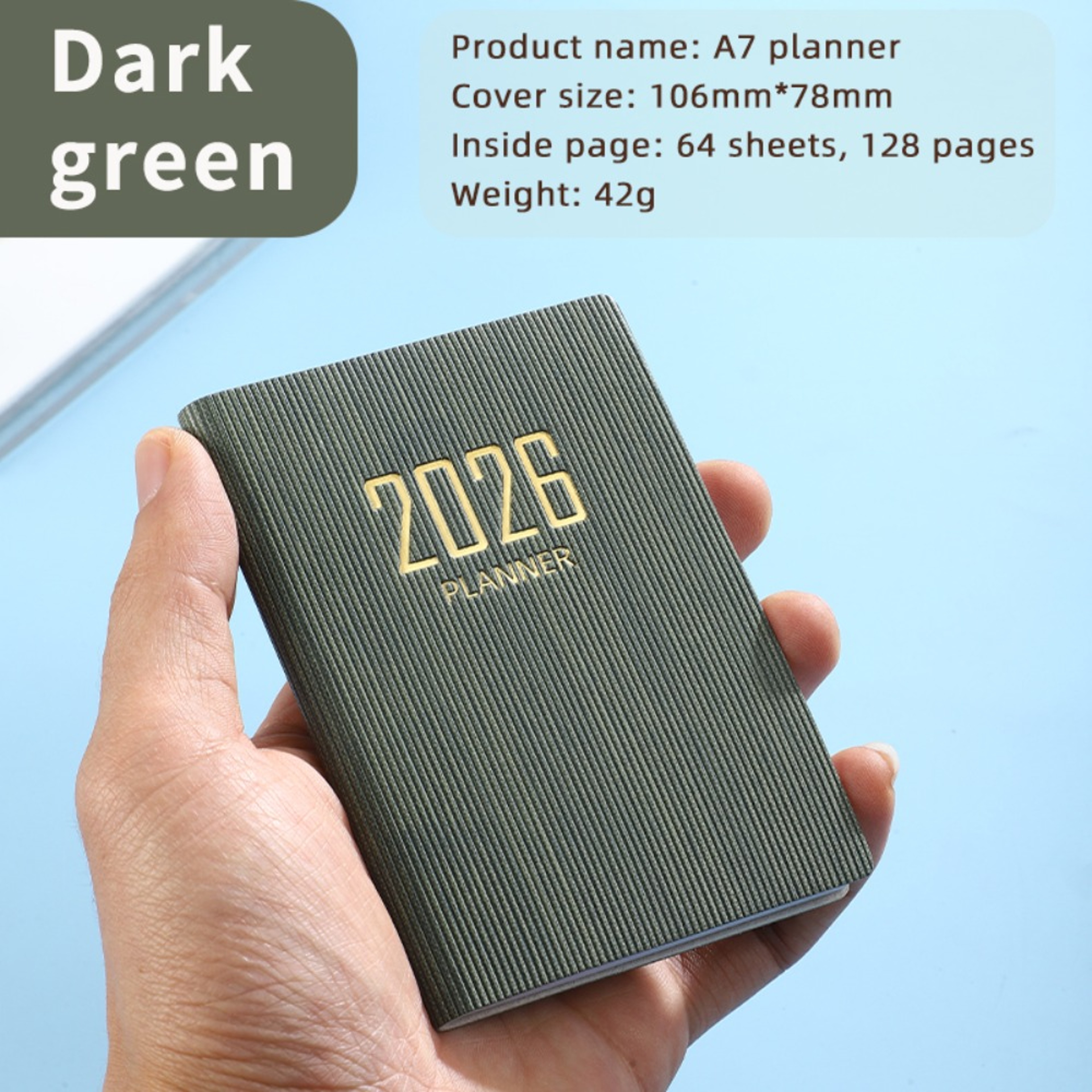 Portable 2026 Agenda Book Weekly Planner and Appointment Diary – view 7