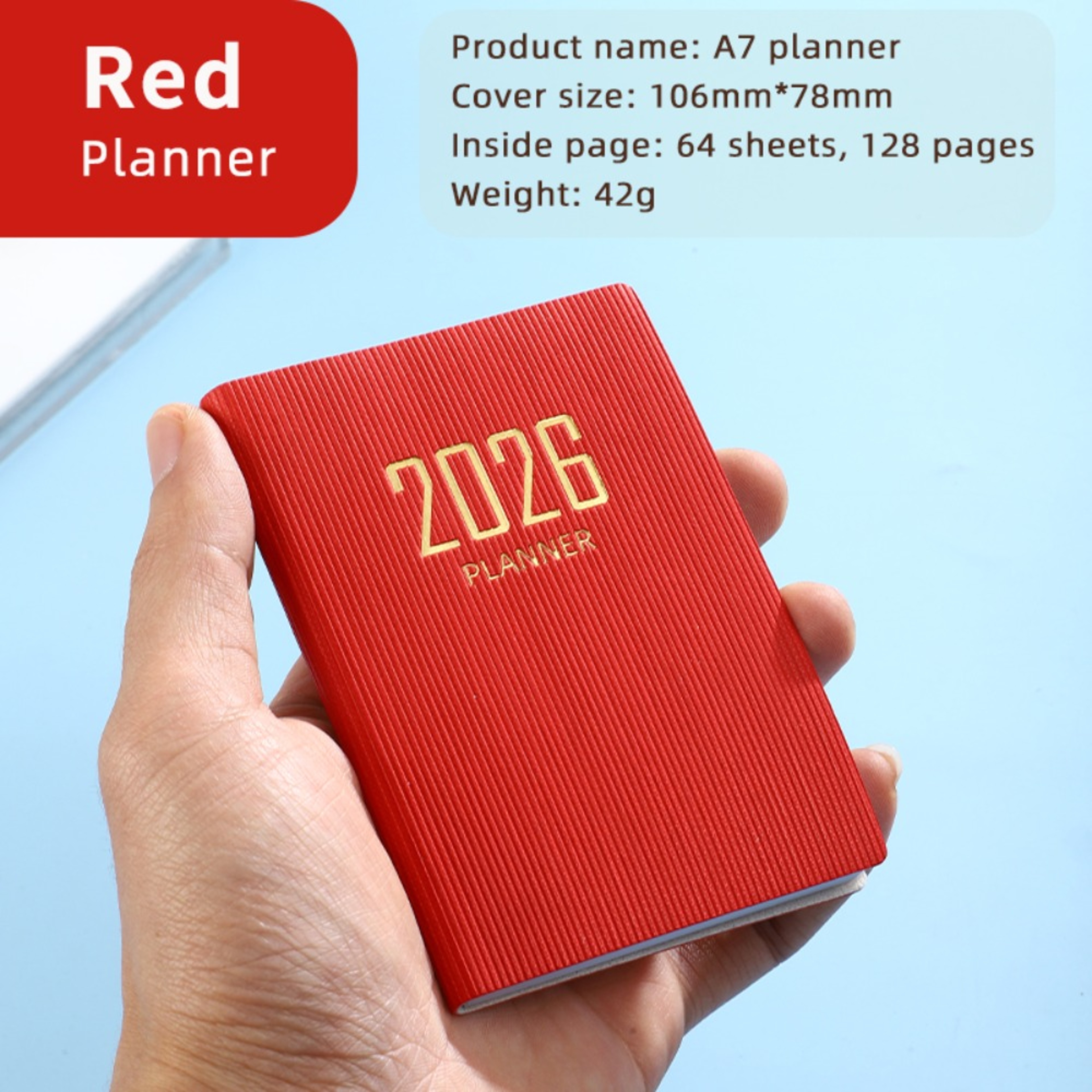 Portable 2026 Agenda Book Weekly Planner and Appointment Diary – view 8