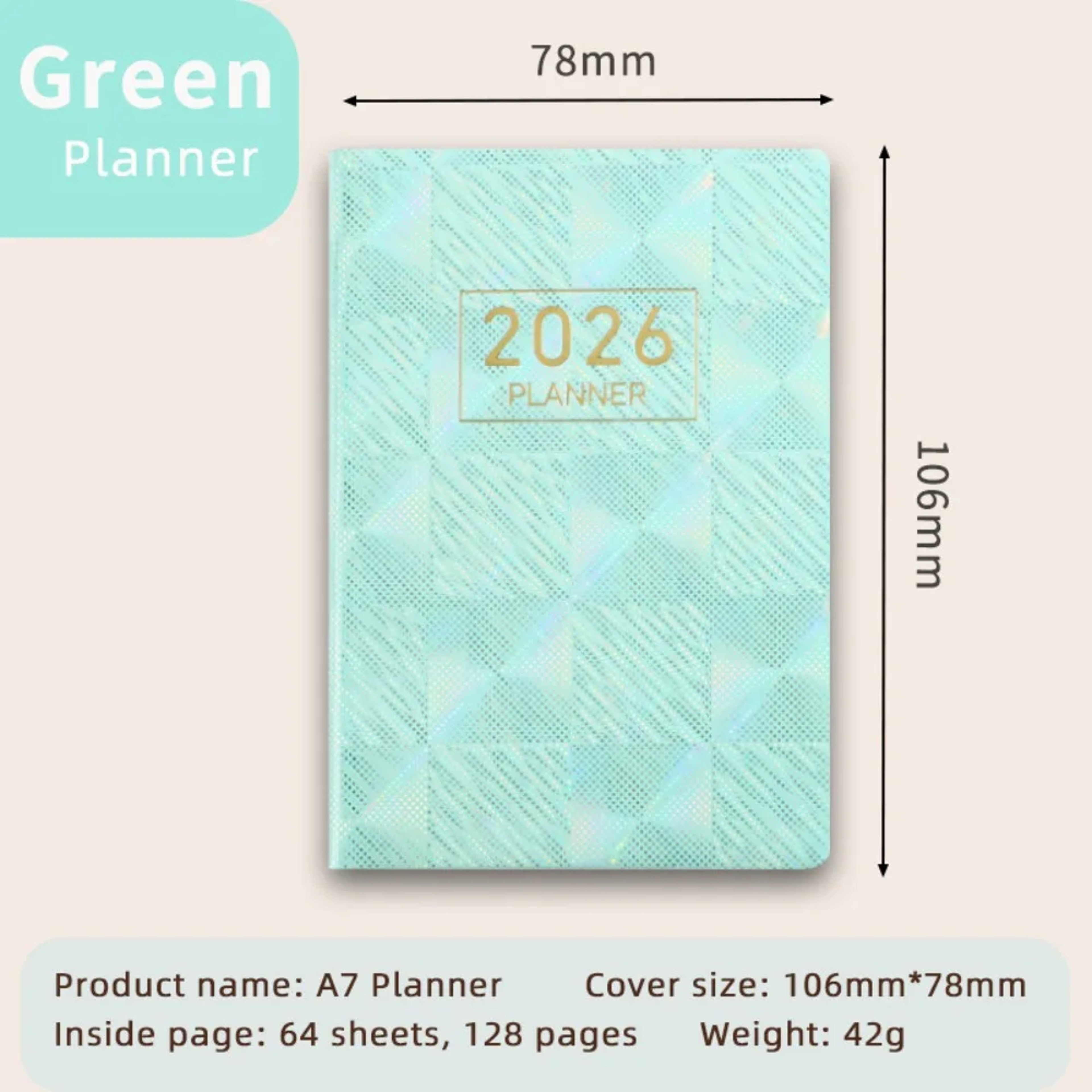 Portable 2026 Agenda Book Weekly Planner and Appointment Diary – view 20