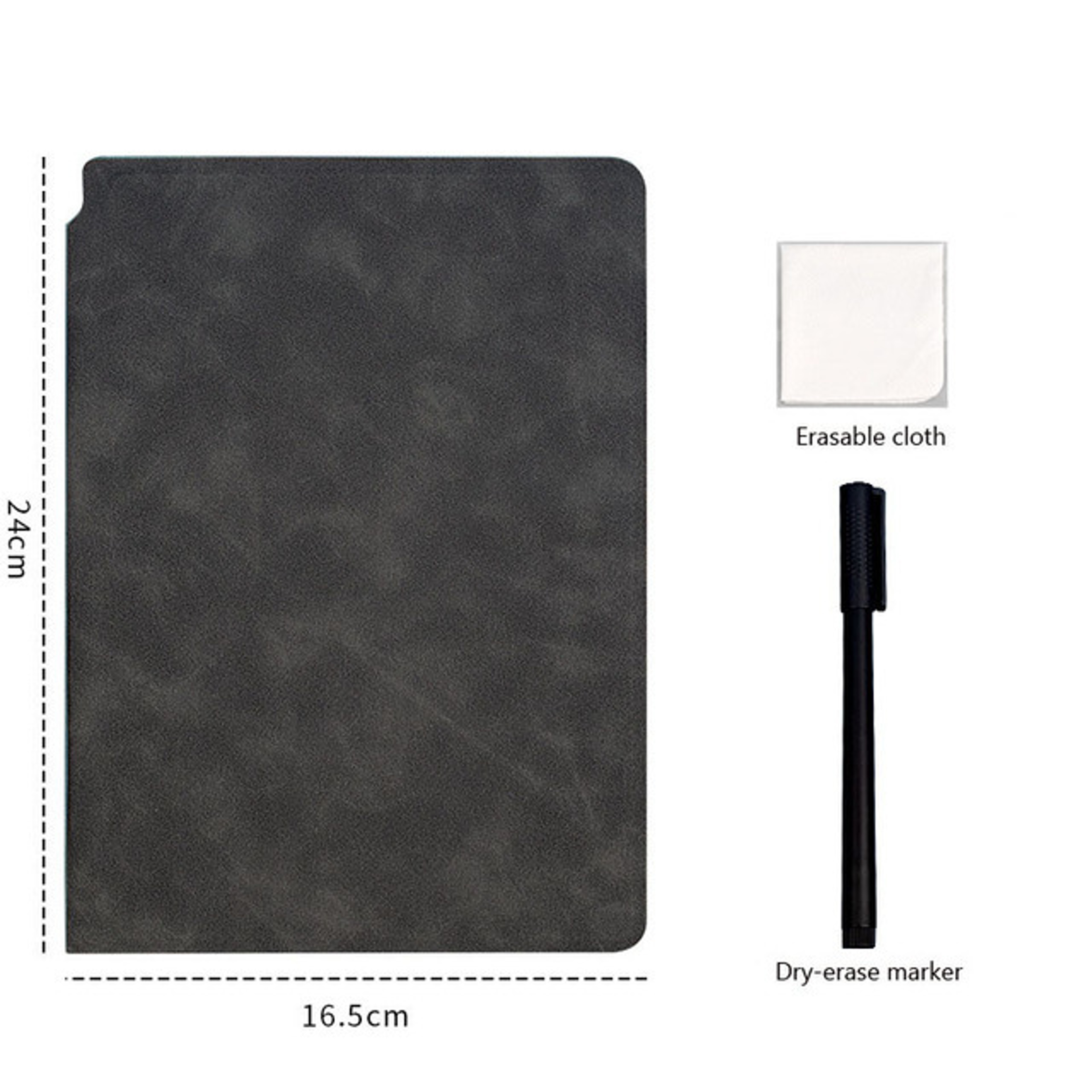 Reusable Whiteboard Notebook A5 Weekly Planner With Pens Erasing Cloth And Sponge Eraser 11