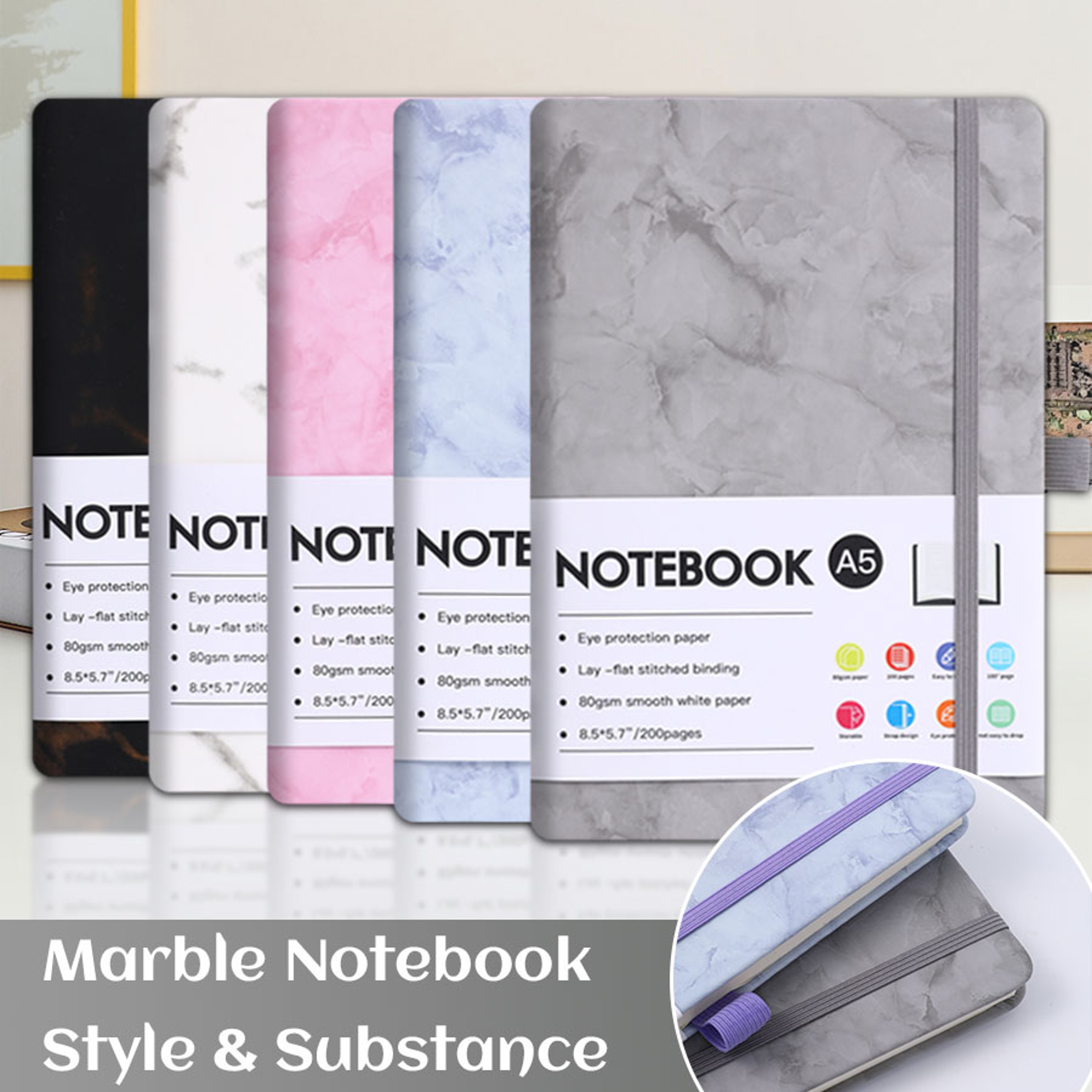 A5 A6 Paper Notebook With Thickened Paper For Office Notes And Planning 2