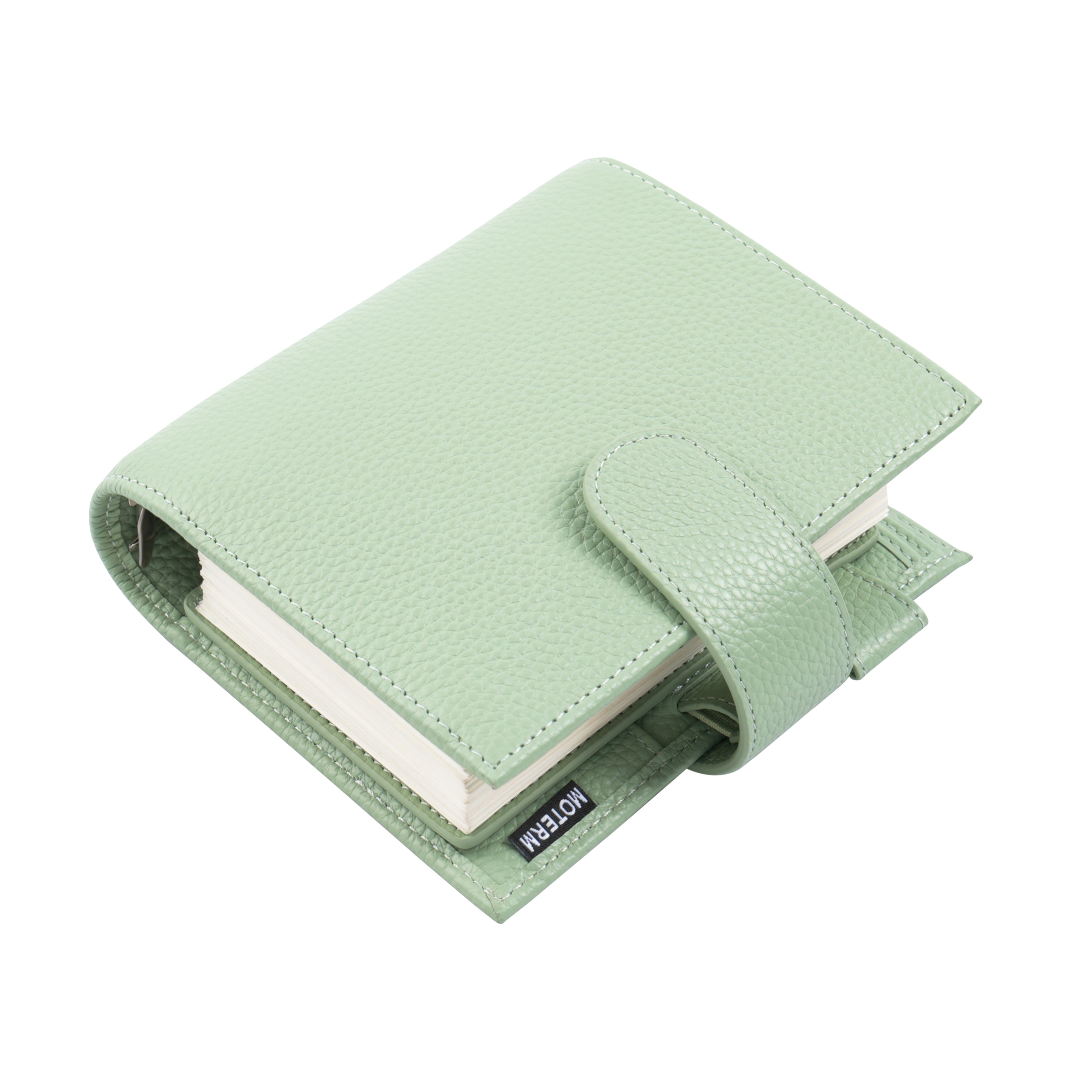 Pocket A7 Leather Ring Planner With 30mm Binder And Blank Paper 12