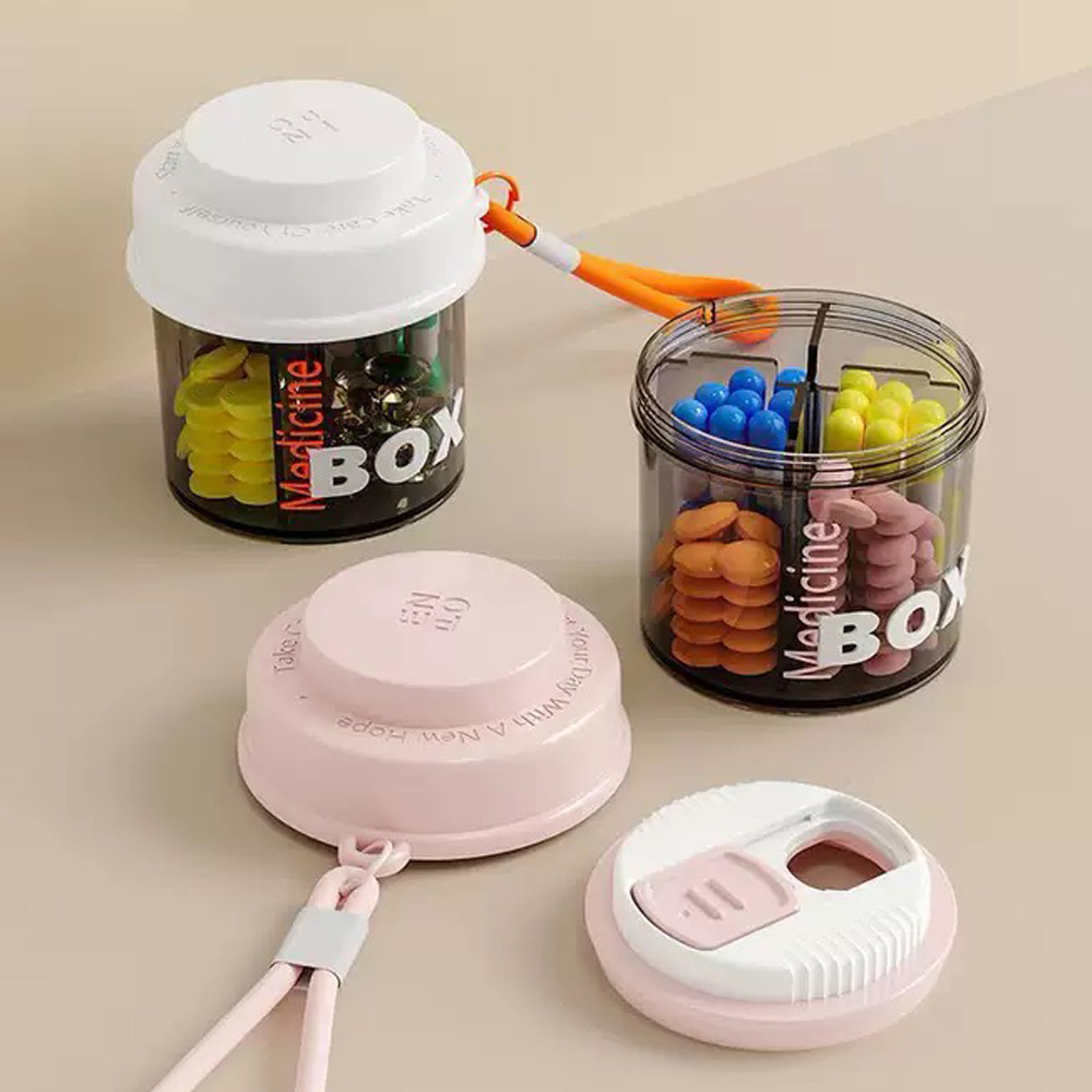 Portable Mini Pill Organizer with Compartments for Travel – view 5