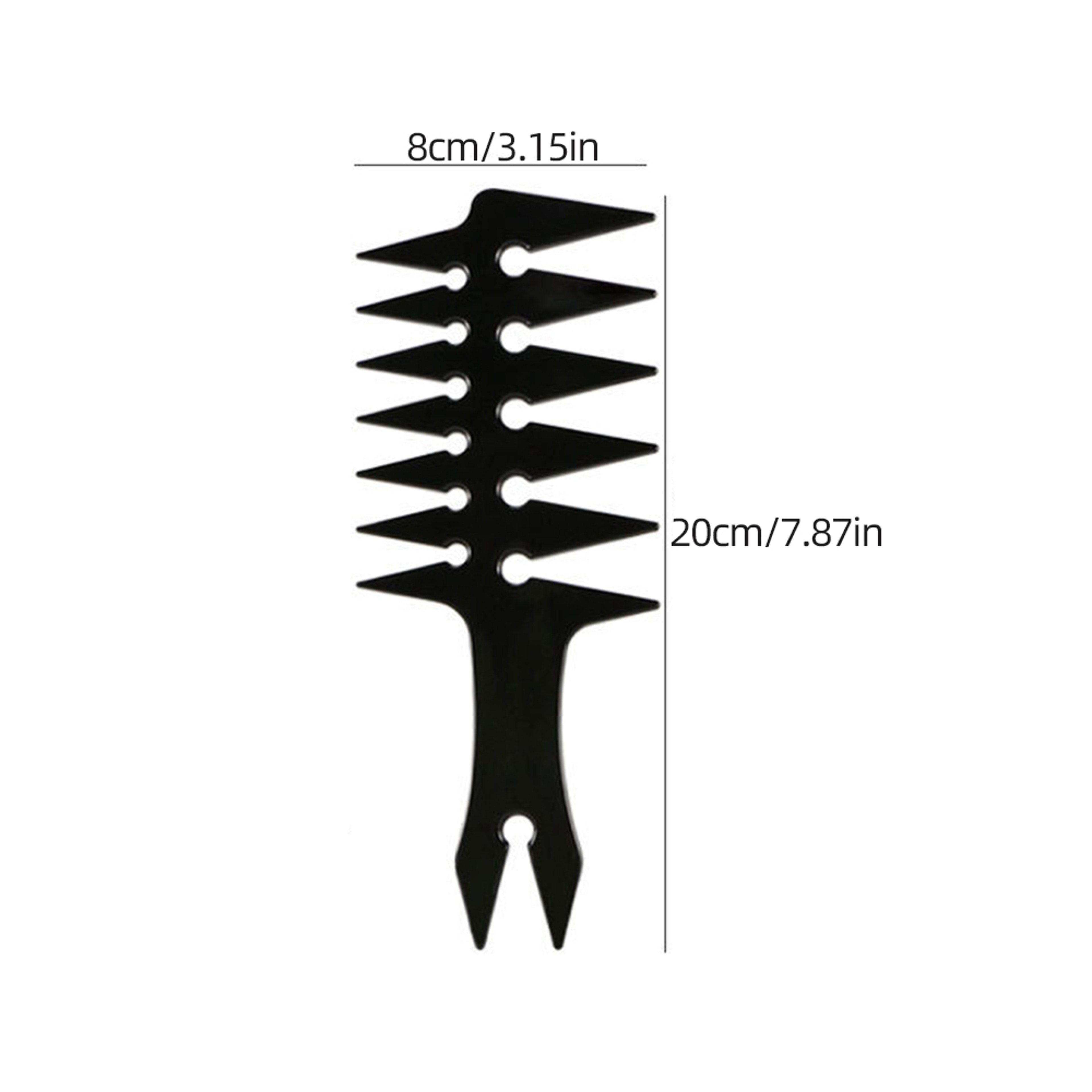 Mens DoubleSided Fishbone Styling Comb For Hair And Beard Grooming 5
