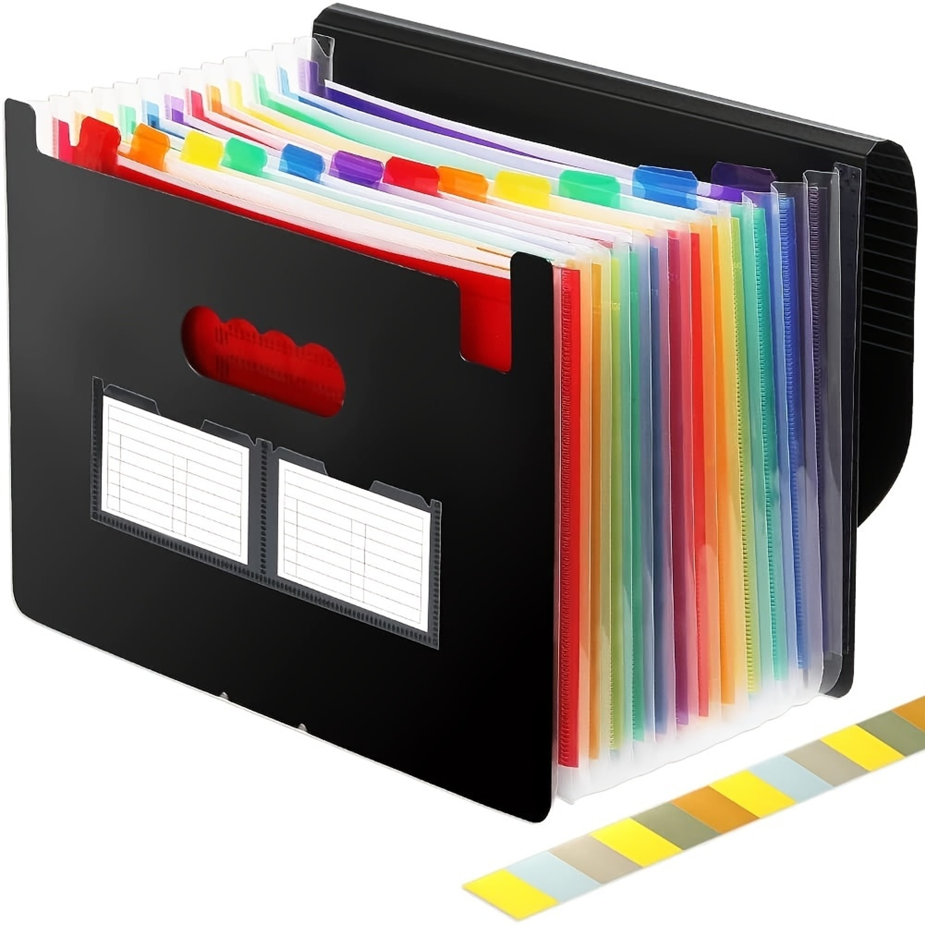 12 Pocket Expanding File Folder A4 Accordion Document Organizer Portable Plastic File Box – view 1