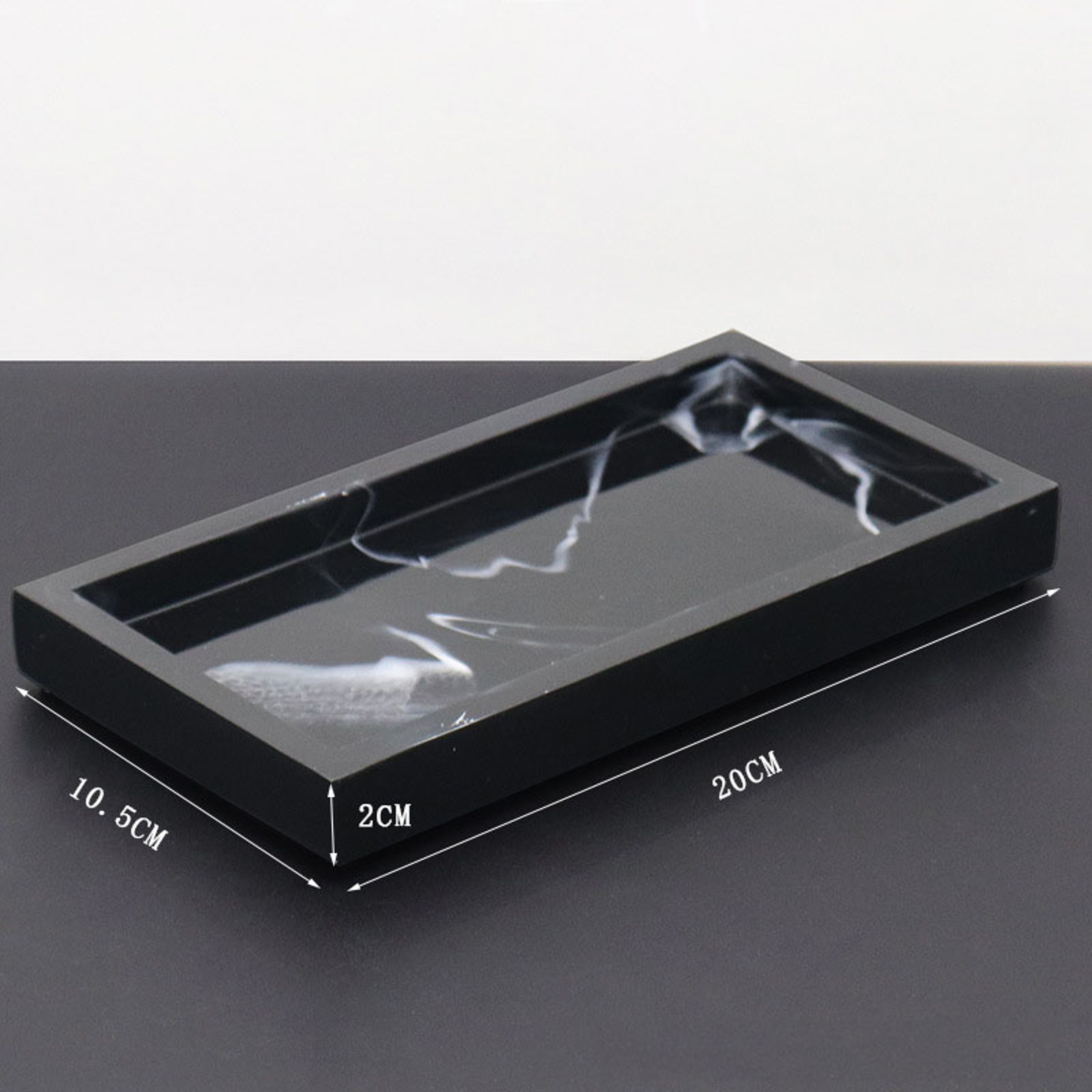 Rectangular Silicone Storage Tray for Bathroom Kitchen and Jewelry Organization – view 9