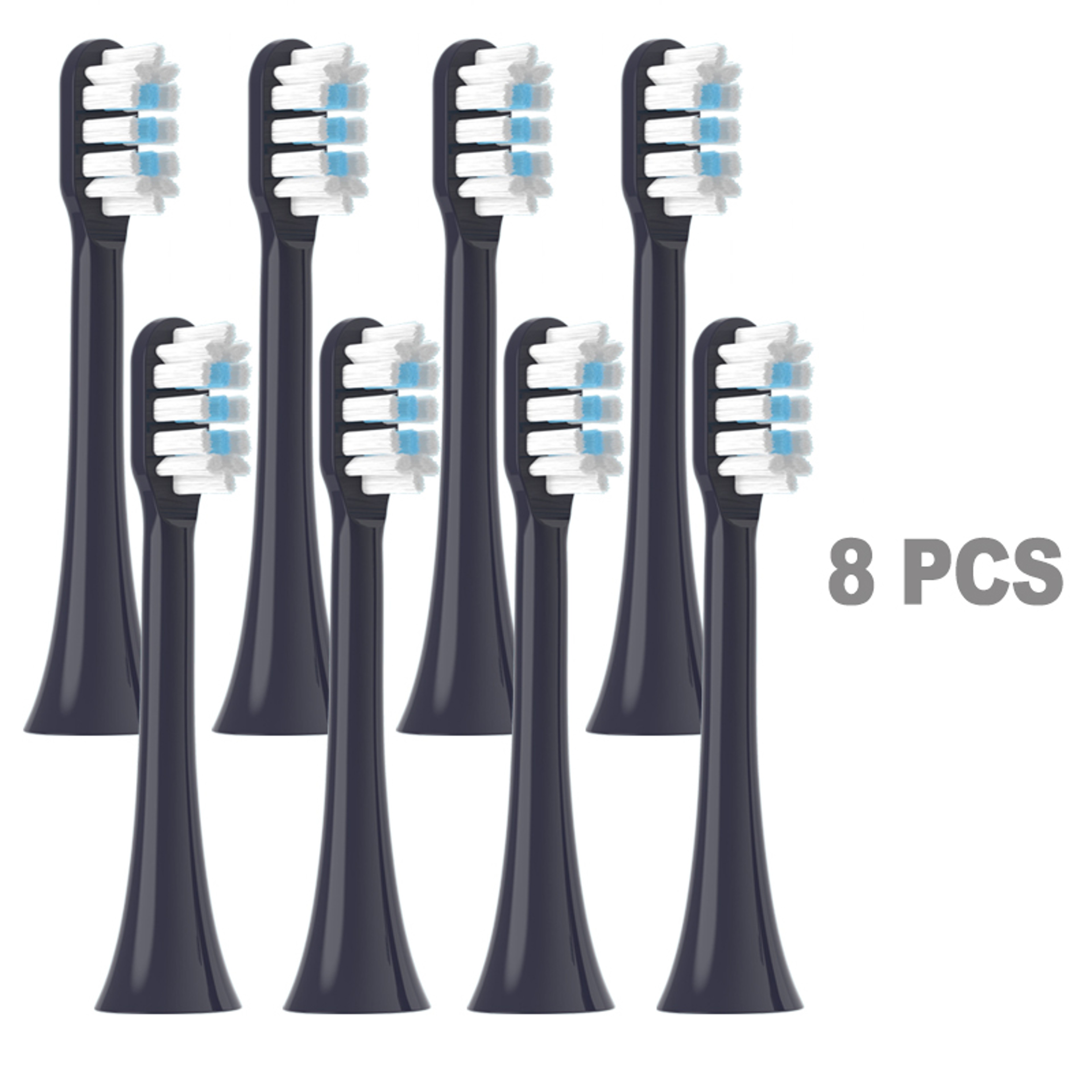 Sonic Electric Toothbrush Replacement Heads With Soft Bristles And Protective Caps 3