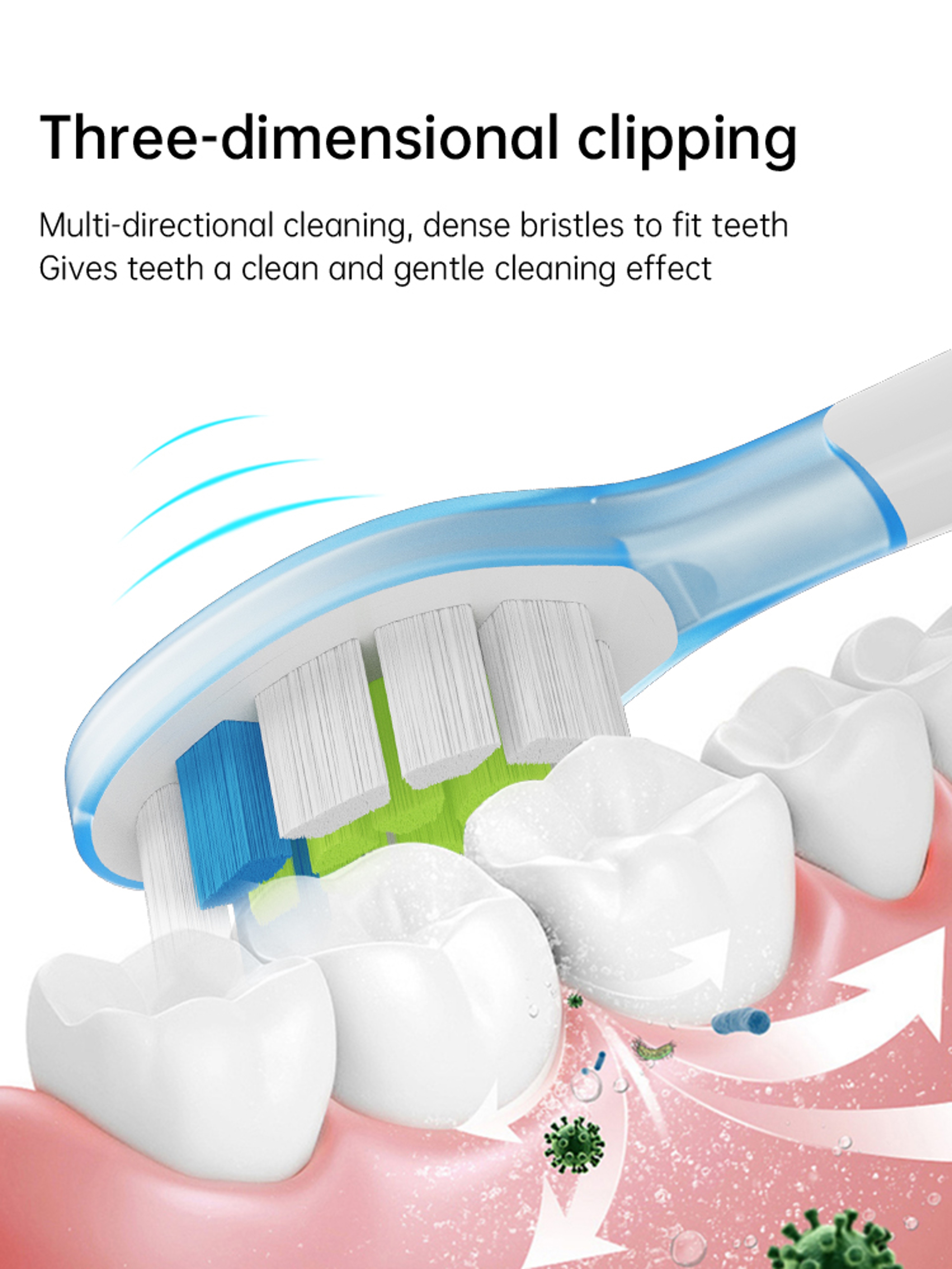 Replacement Sonic Electric Toothbrush Heads C3 Series 28 Pack 3