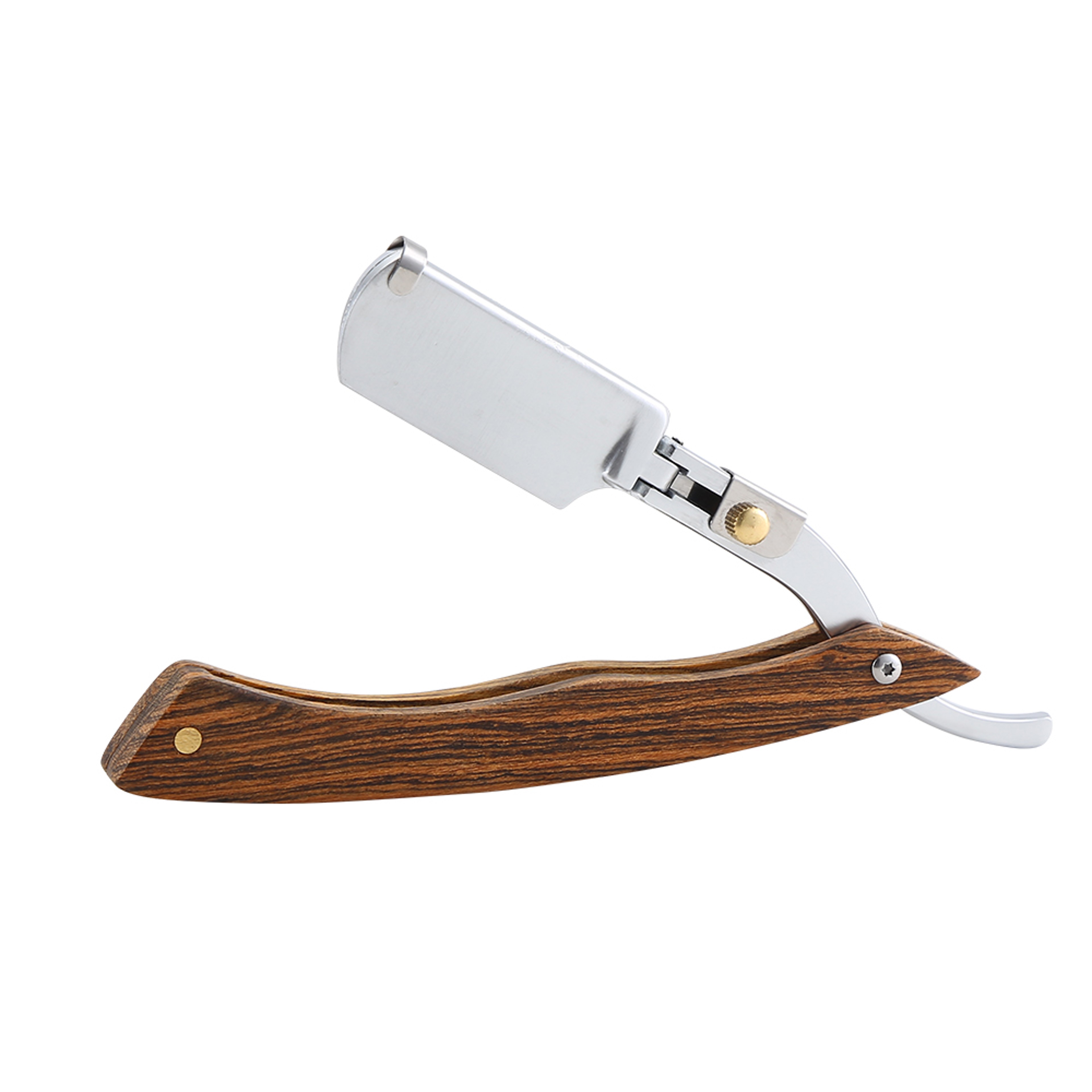Straight Razor For Men With Natural Wood Handle And Double Edge Blade Compatibility 0