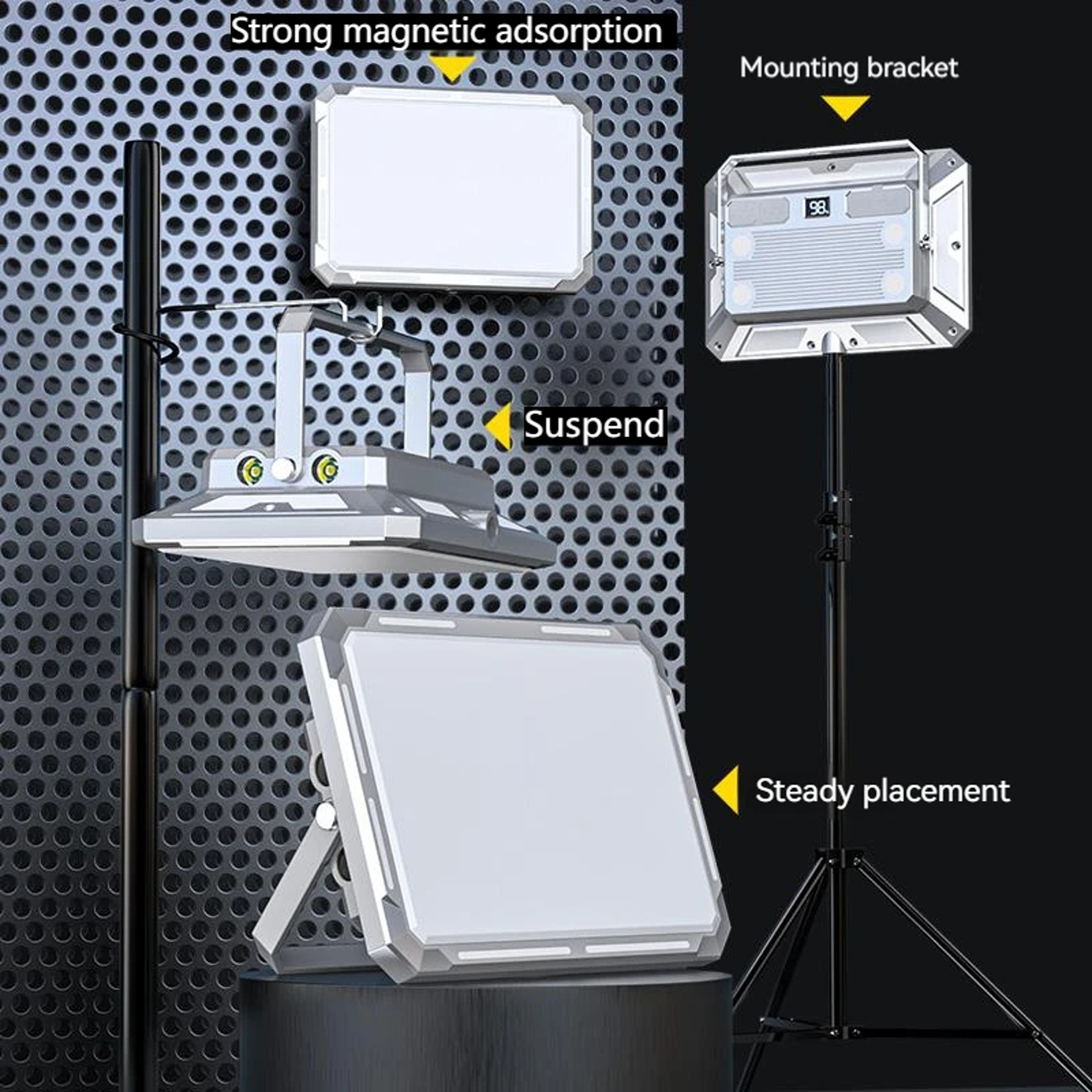 Rechargeable LED Camping Lantern With Magnetic Mount Waterproof Design And USB Charging 0