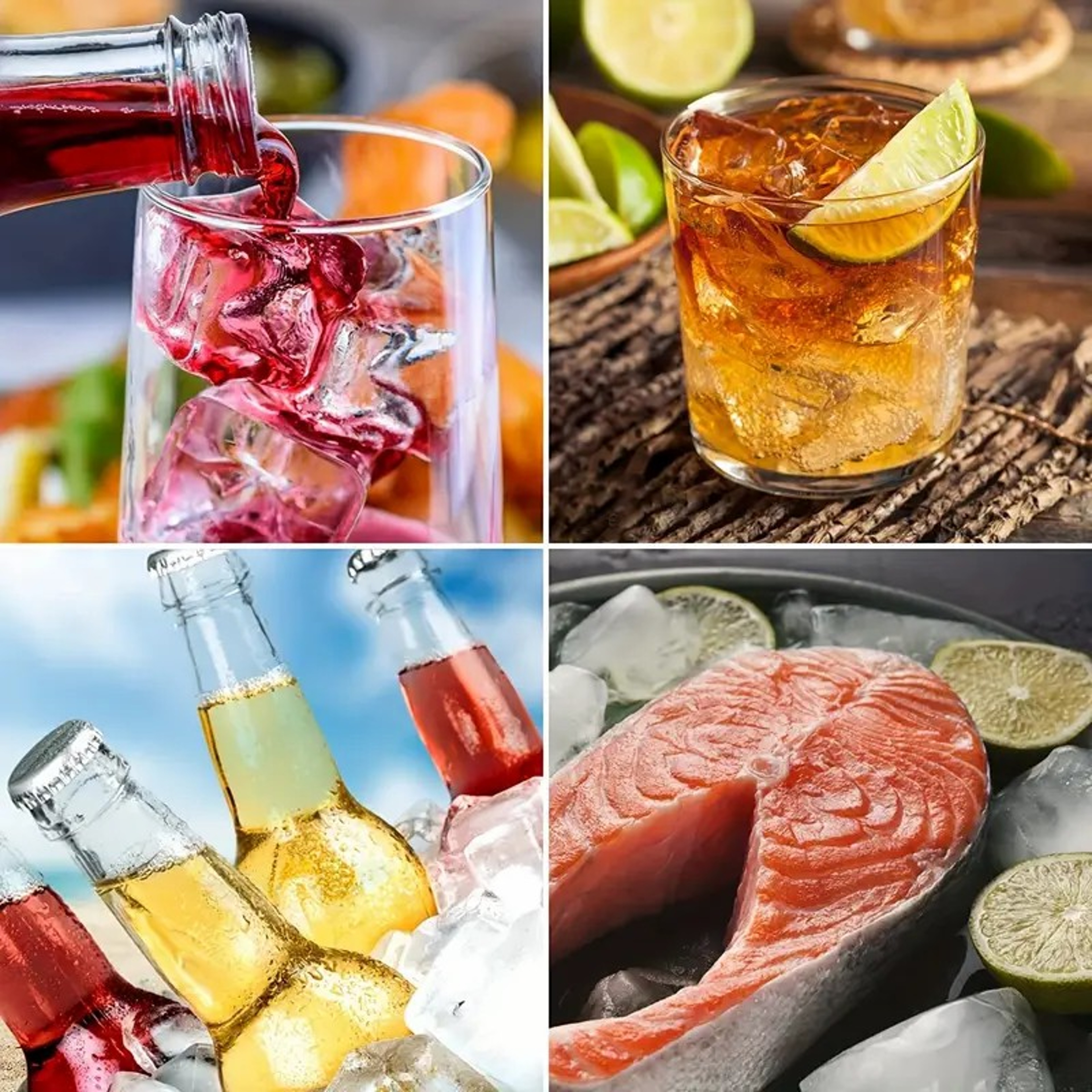 6 Cavity Silicone Ice Cube Tray With Lid Flexible Food Grade Freezer Mold 4