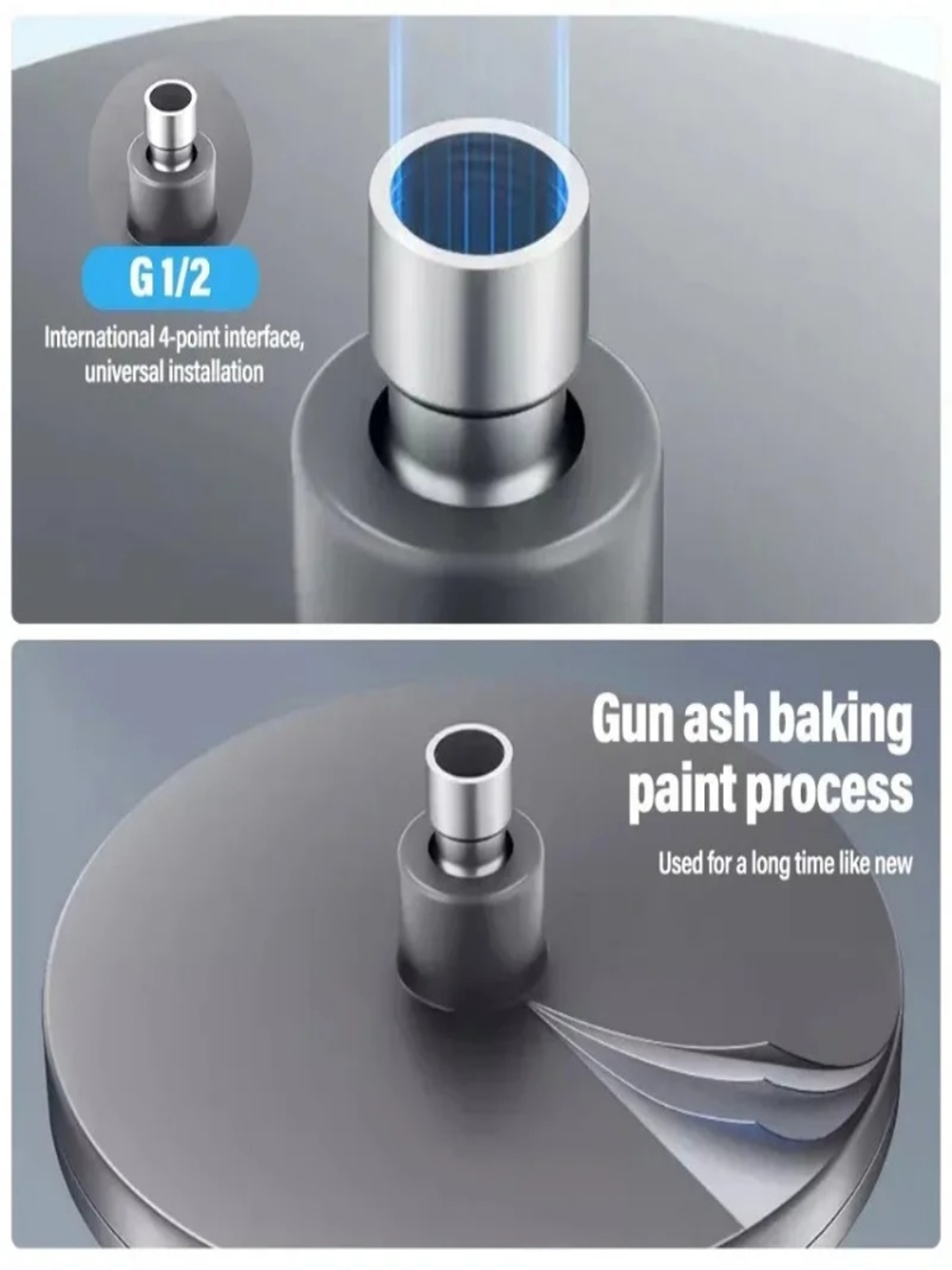91 Inch High Pressure Rainfall Shower Head With 6 Spray Modes And 360 Degree Rotation 4