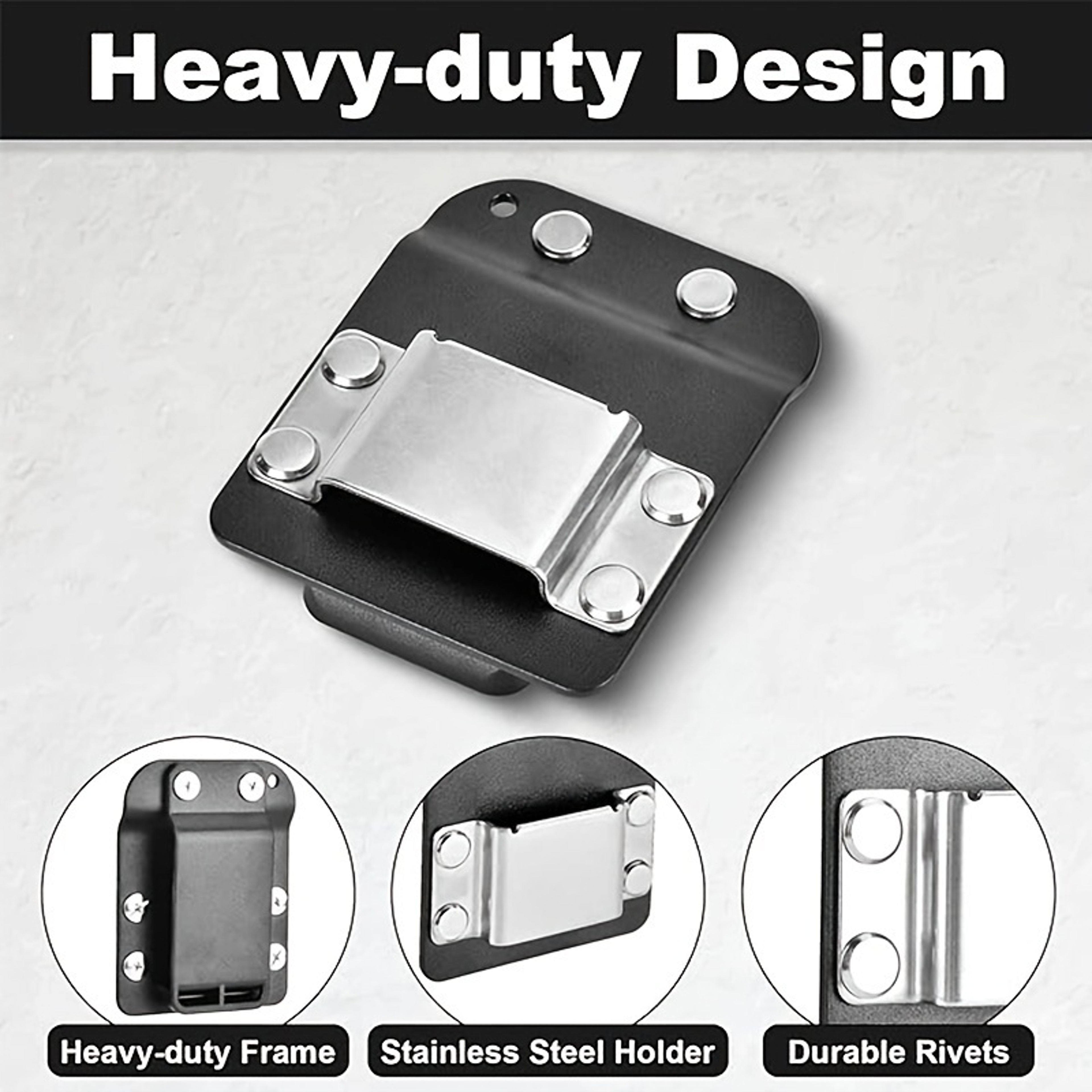 ClipOn Drill Holder Portable Tool Belt Hook For Cordless Drills And Impact Drivers 4