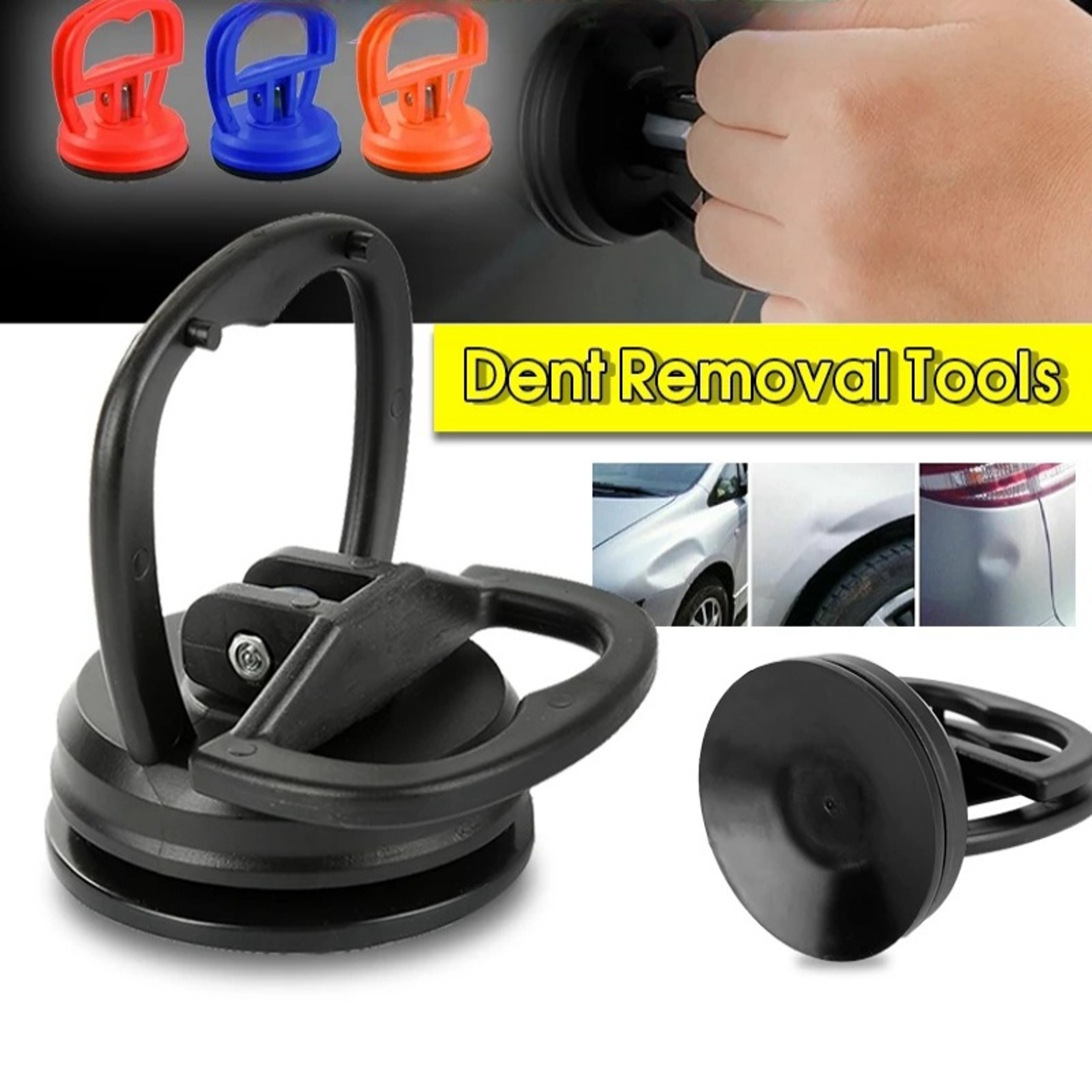 2 Piece Heavy Duty Car Dent Puller Suction Cup Tool For Auto Body Repair 2