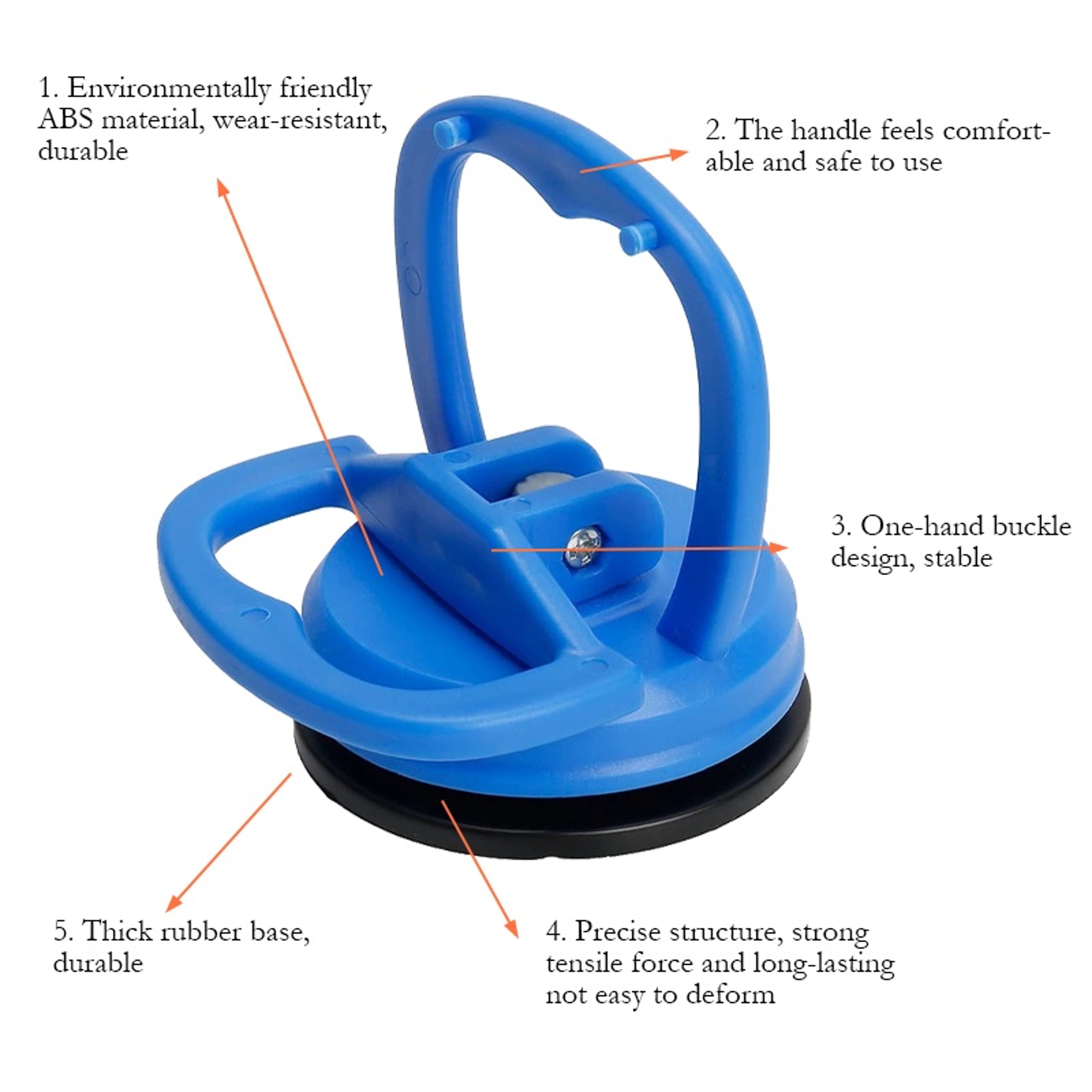 2 Piece Heavy Duty Car Dent Puller Suction Cup Tool For Auto Body Repair 3