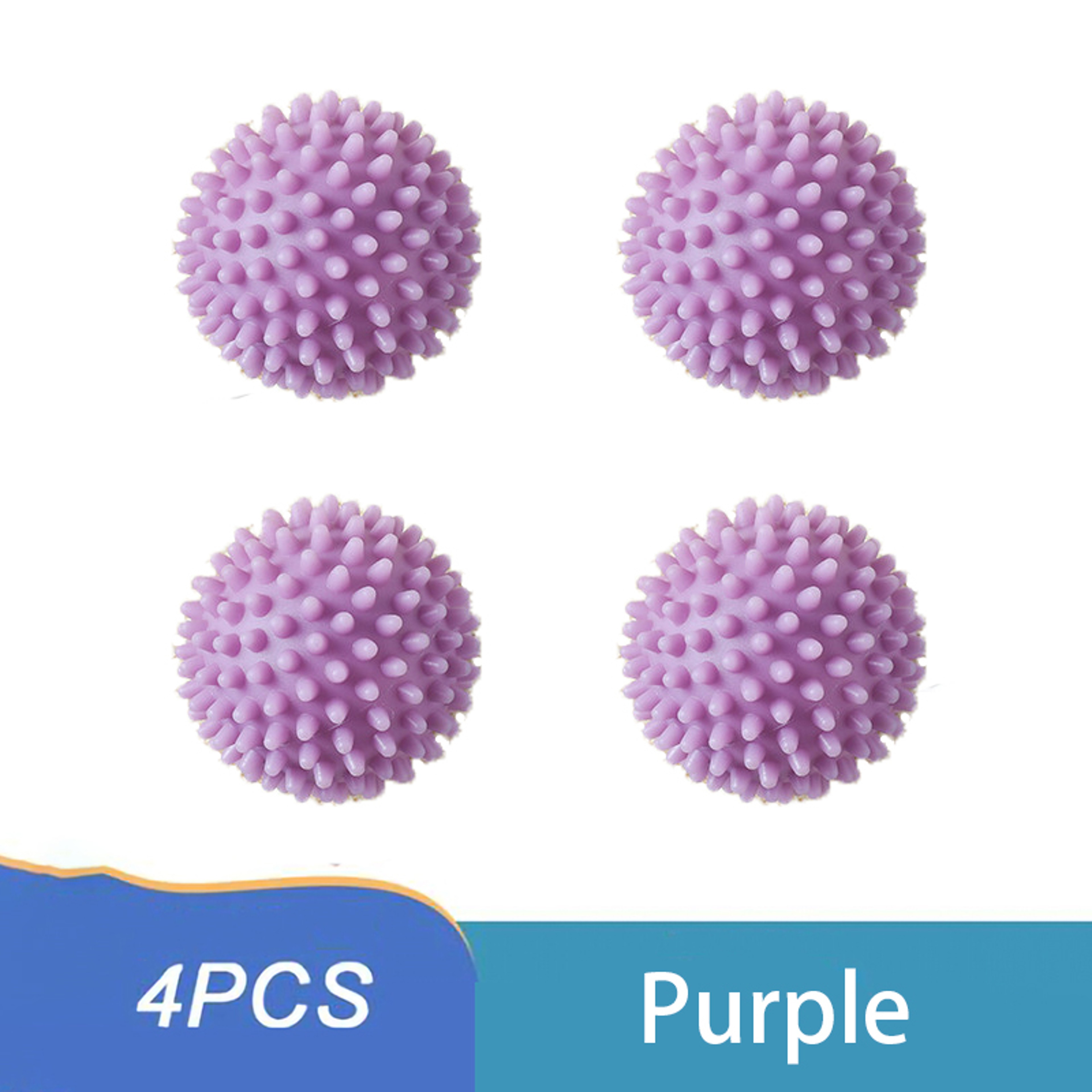 4Pcs PVC Dryer Ball Reusable Laundry Ball Washing Machine Drying Fabric Softener Ball For Home Clothe Cleaning Tool Accessrices – view 9