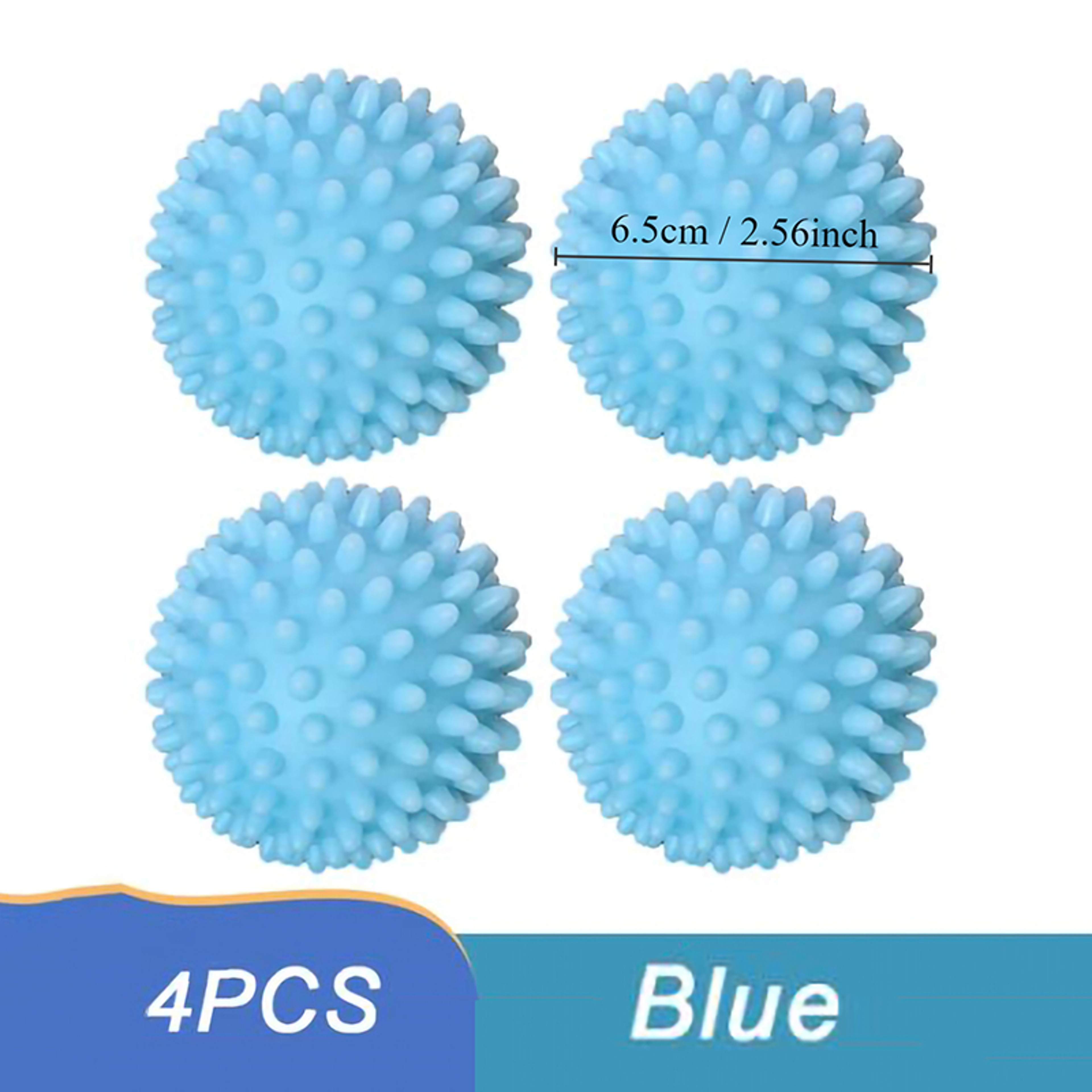 4Pcs PVC Dryer Ball Reusable Laundry Ball Washing Machine Drying Fabric Softener Ball For Home Clothe Cleaning Tool Accessrices – view 8