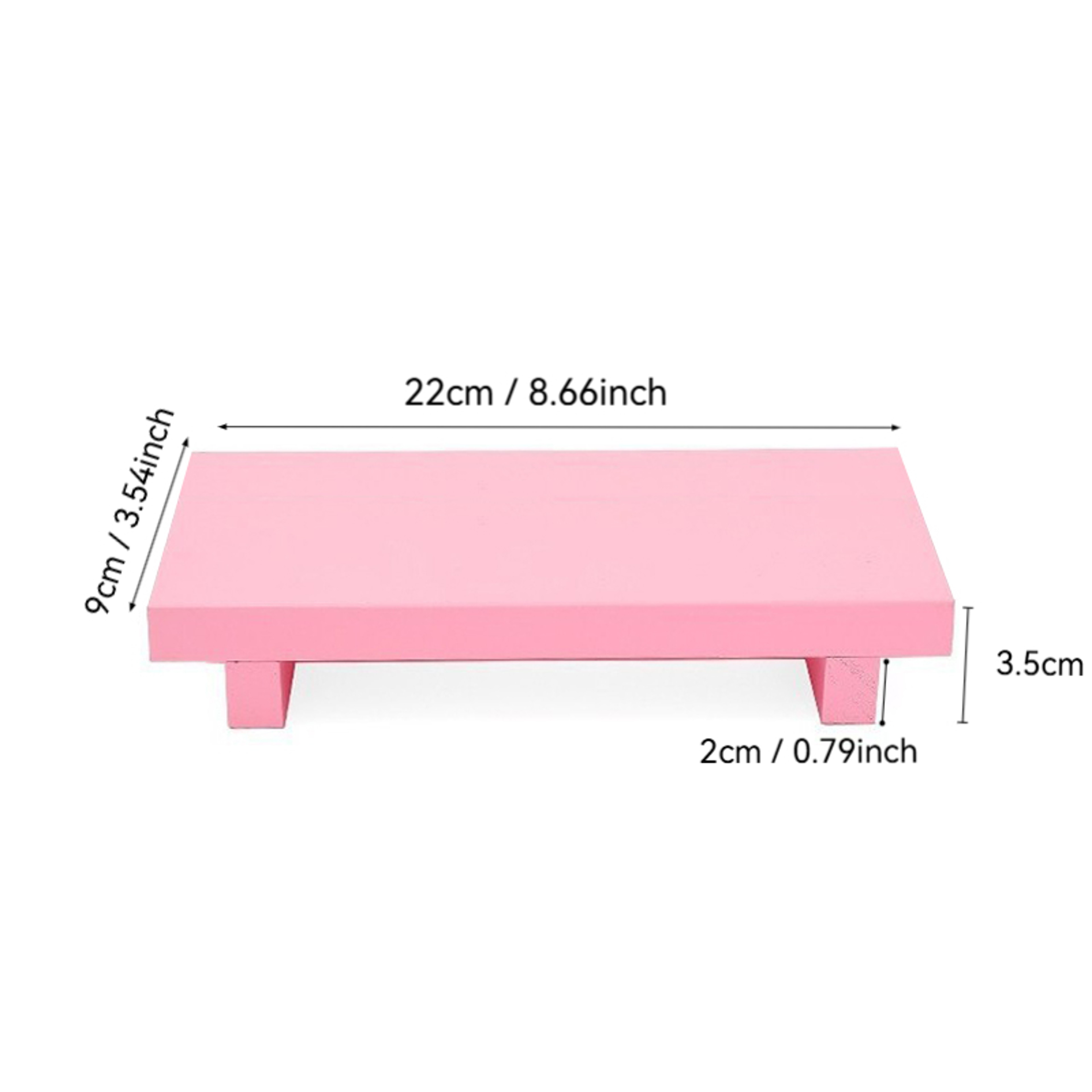 Wooden Bathroom Soap Tray Decorative Storage Rack For Candles And Plant Vases 8