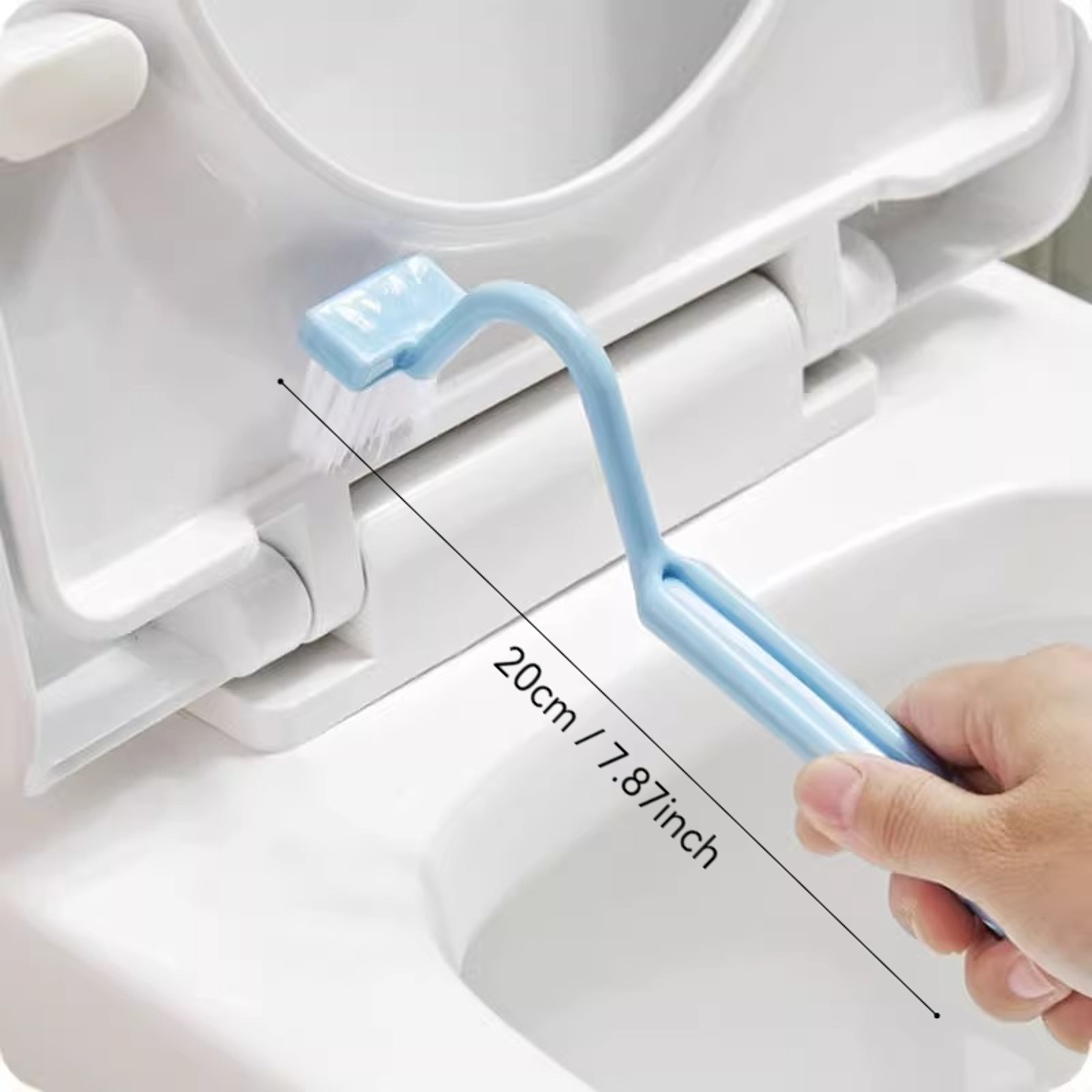 Curved Toilet Brush With Long Handle For Deep Bathroom Cleaning 5