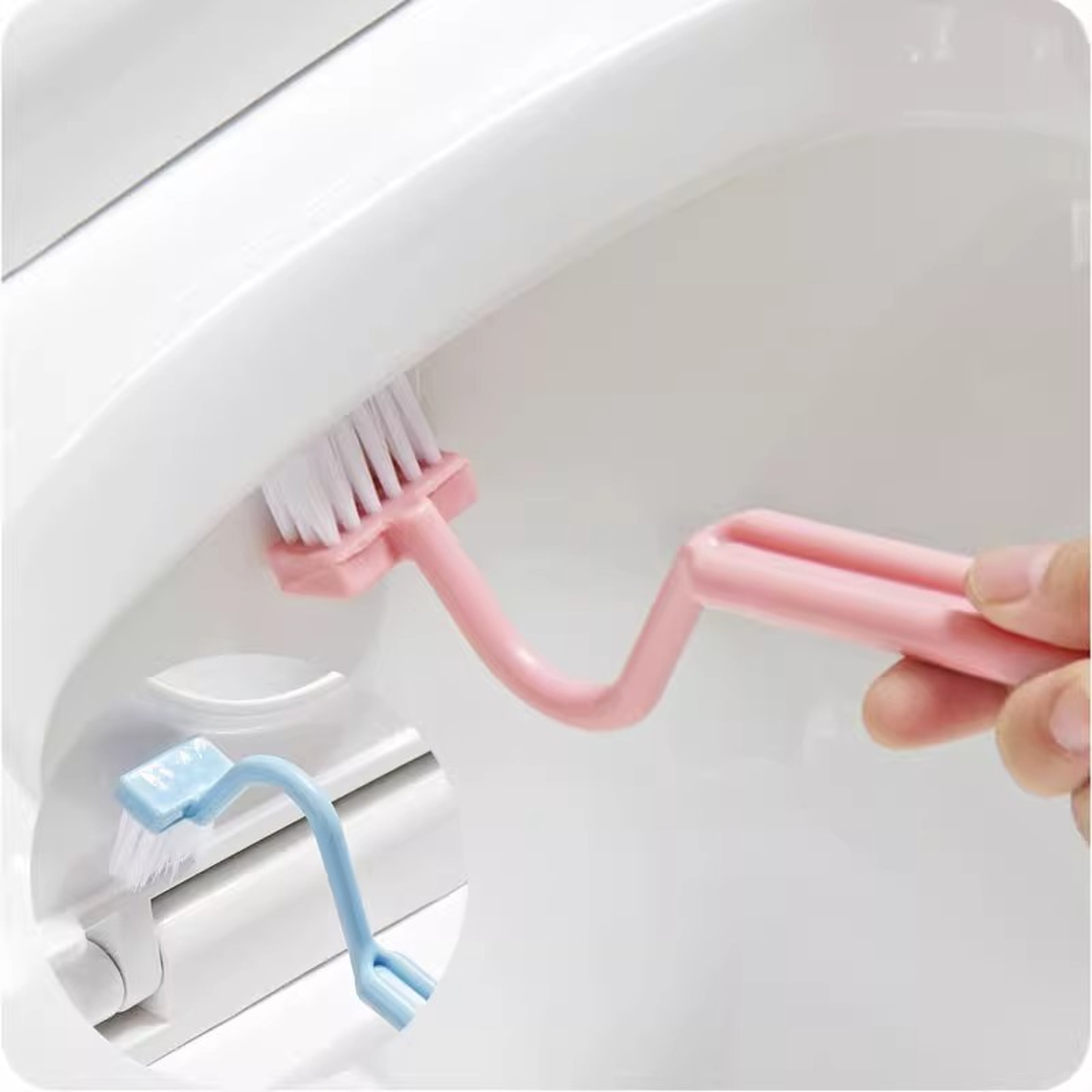 Curved Toilet Brush With Long Handle For Deep Bathroom Cleaning 6