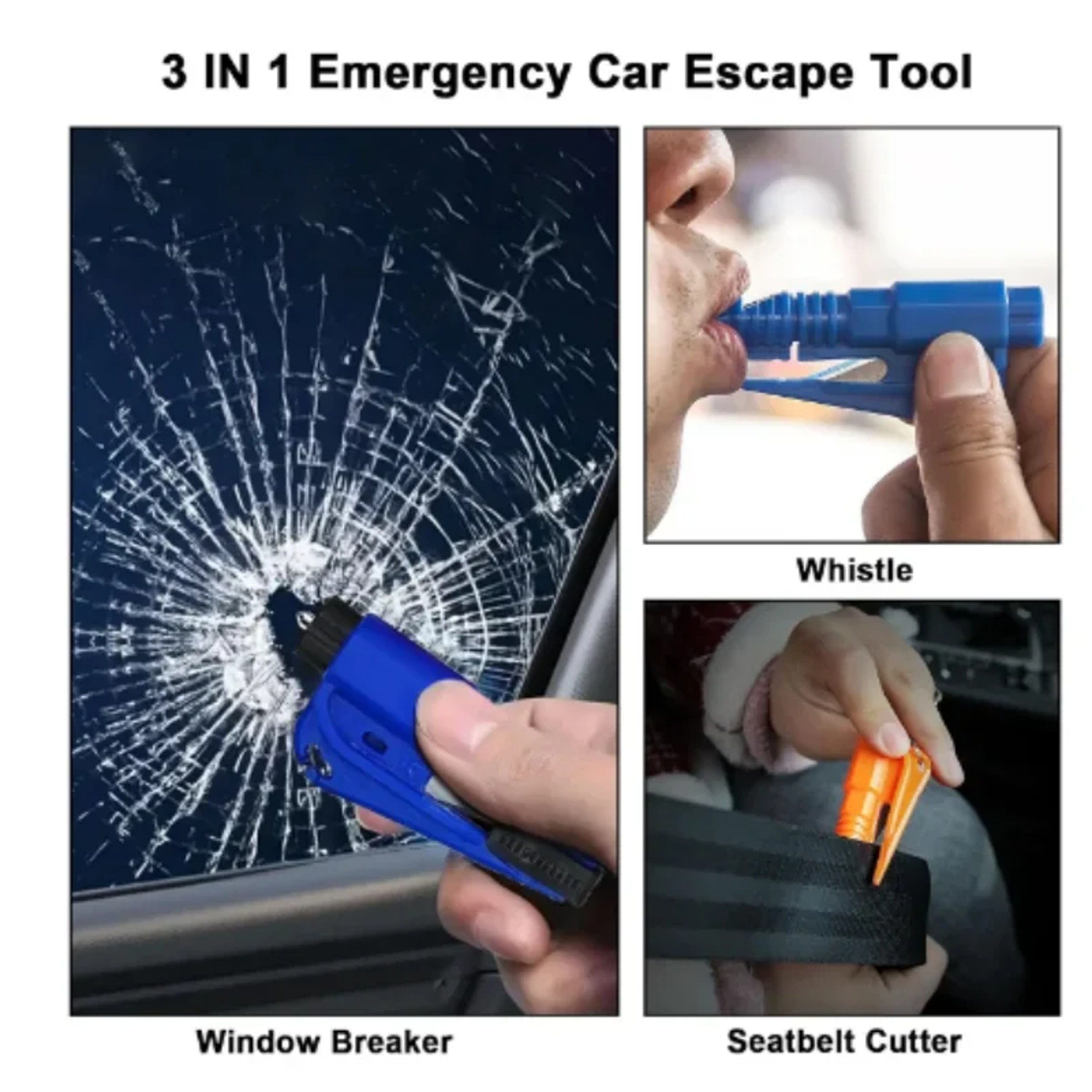 Mini Car Safety Hammer  Compact Emergency Window Breaker And Escape Tool 6