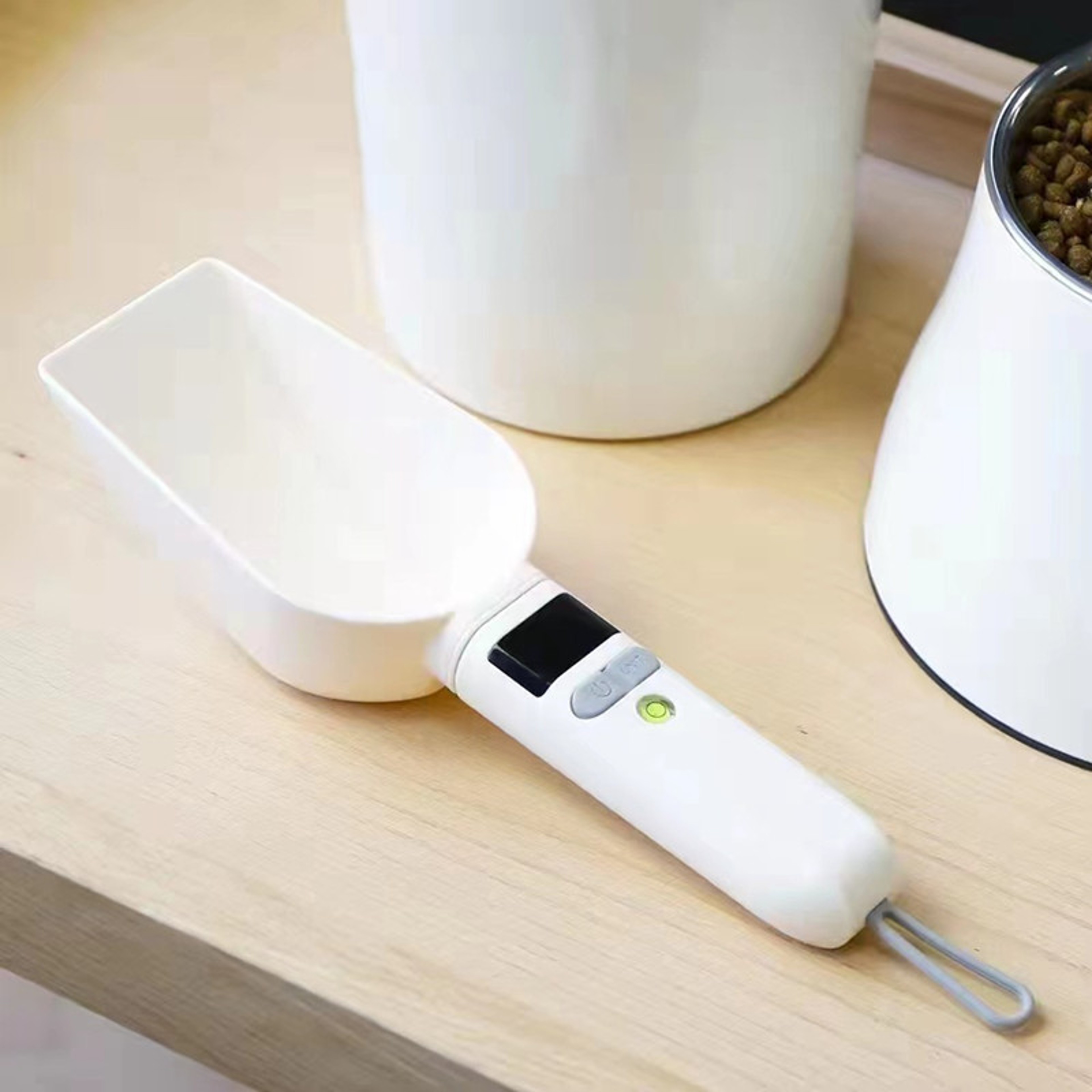 Digital Kitchen Scale Spoon With LCD Display For Pet Food And Ingredient Measuring 0