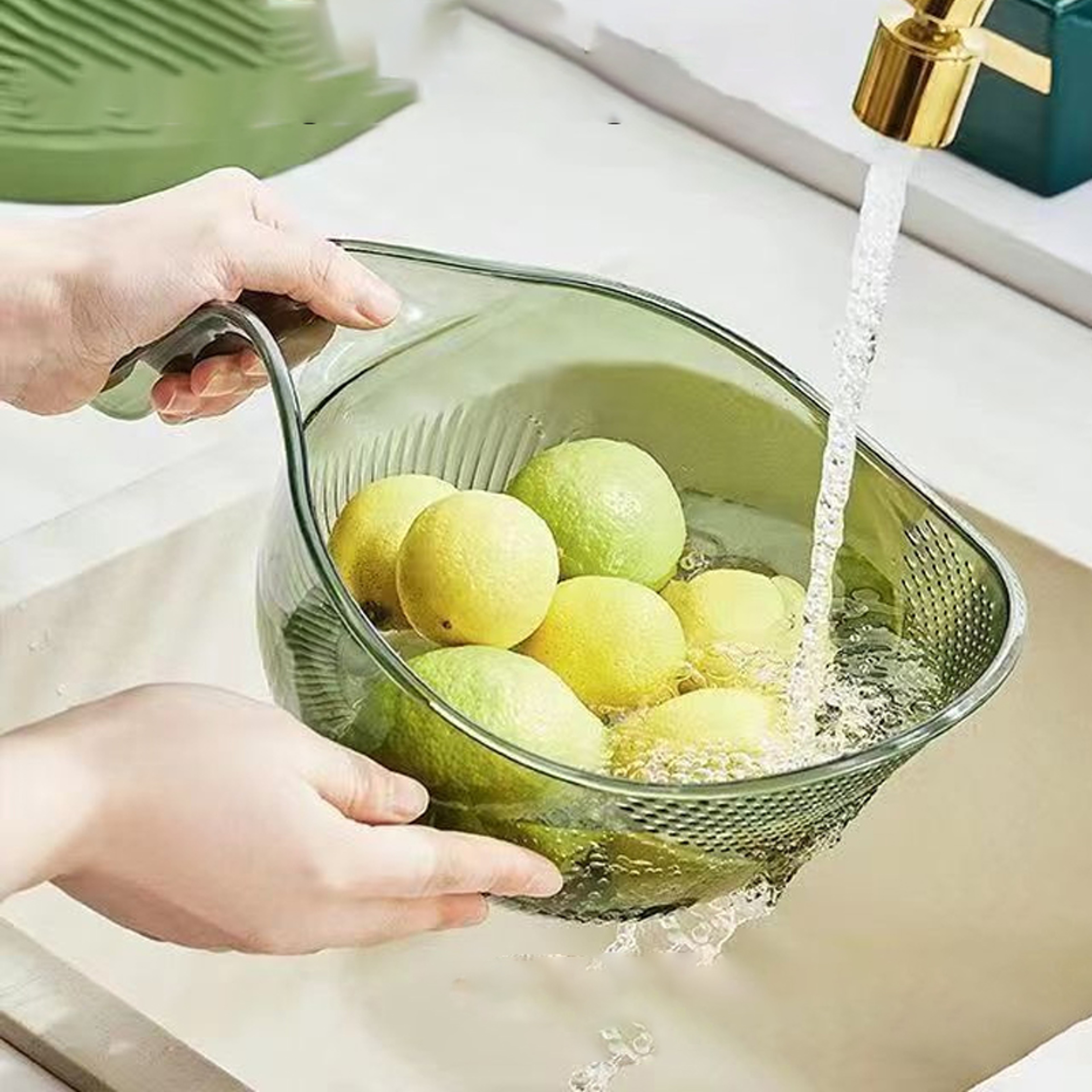 Multifunctional Kitchen Sink Strainer Basket For Fruit Washing And Draining 4