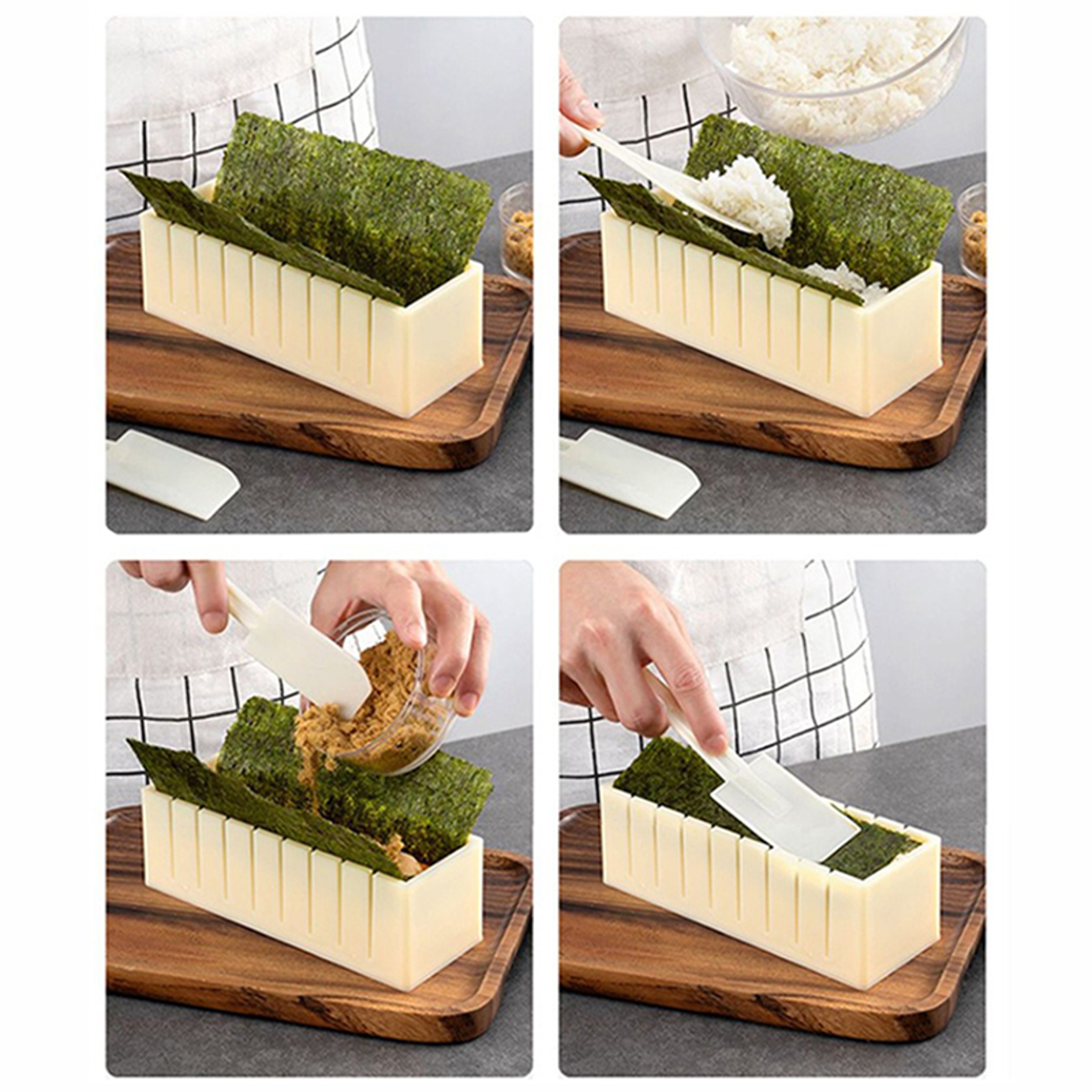 Sushi Maker Mold  Plastic Rice Ball Shaper For Sushi Rolls And Onigiri 4