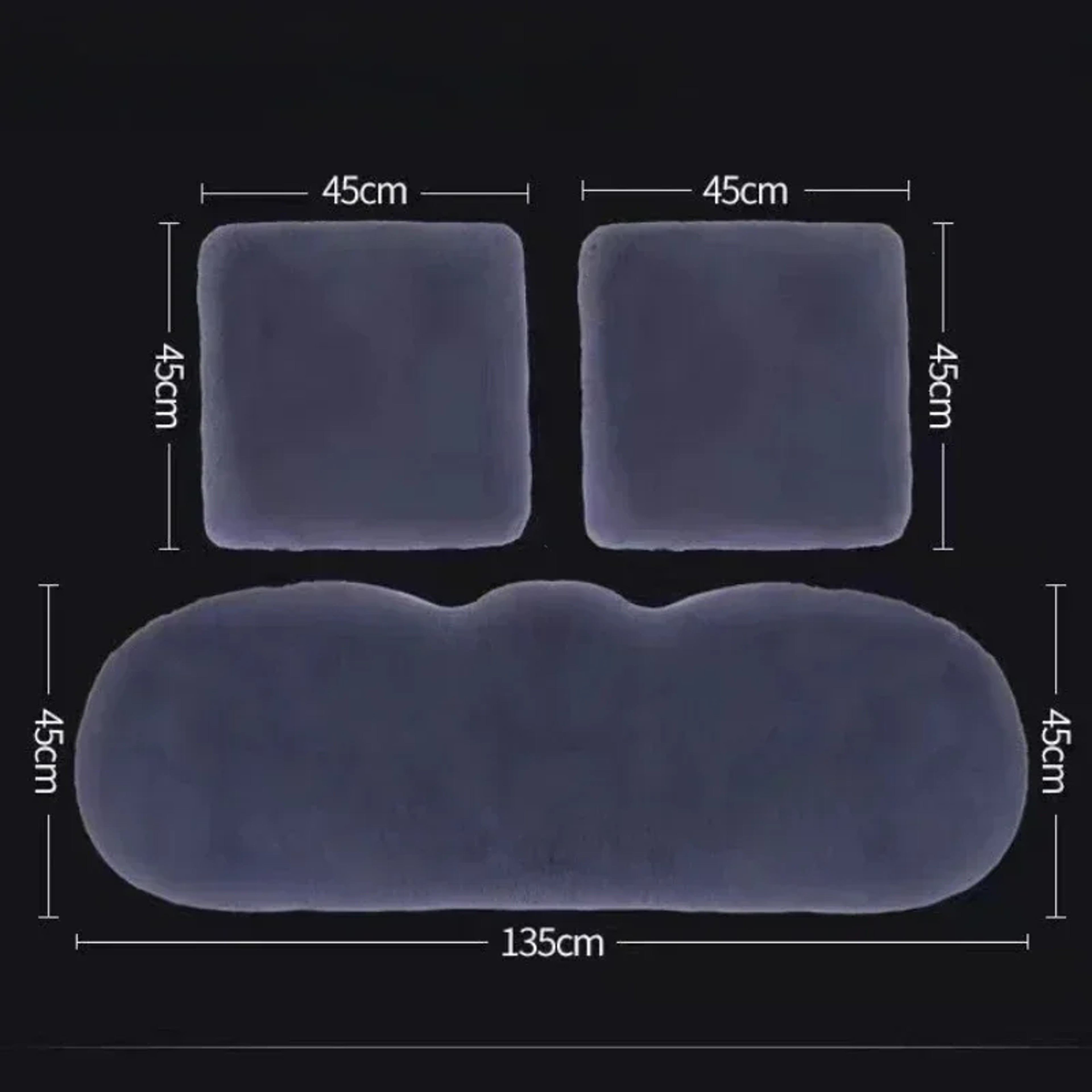 Plush Car Seat Cushion  Thickened Faux Fur Winter Seat Pad With Foam Filling 4