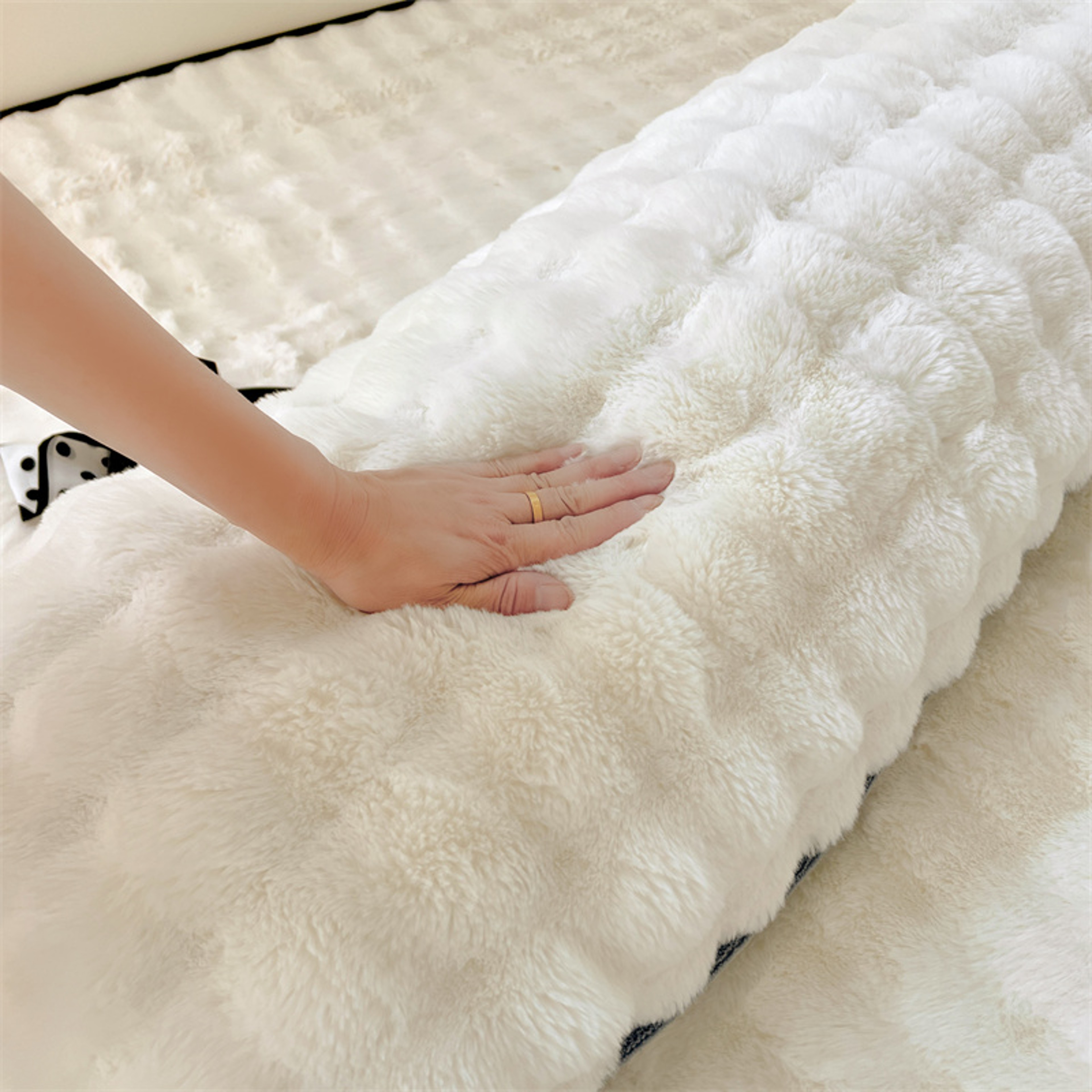 Plush Long Pillowcase  Soft Solid Color Polyester Body Pillow Cover For Bedroom Decor 6