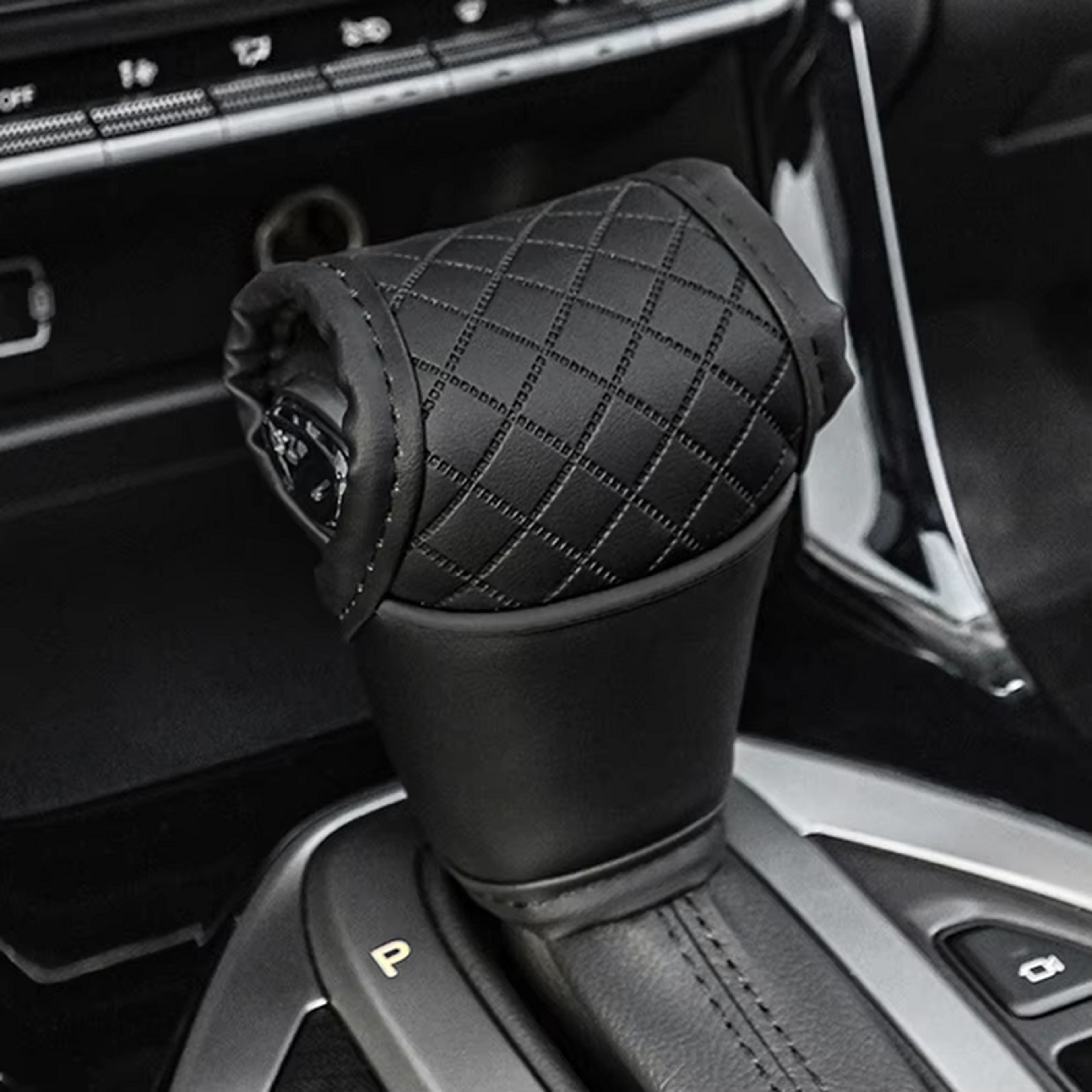 PU Leather Car Gear Shift Knob Cover  Protective Shifter Accessory 6