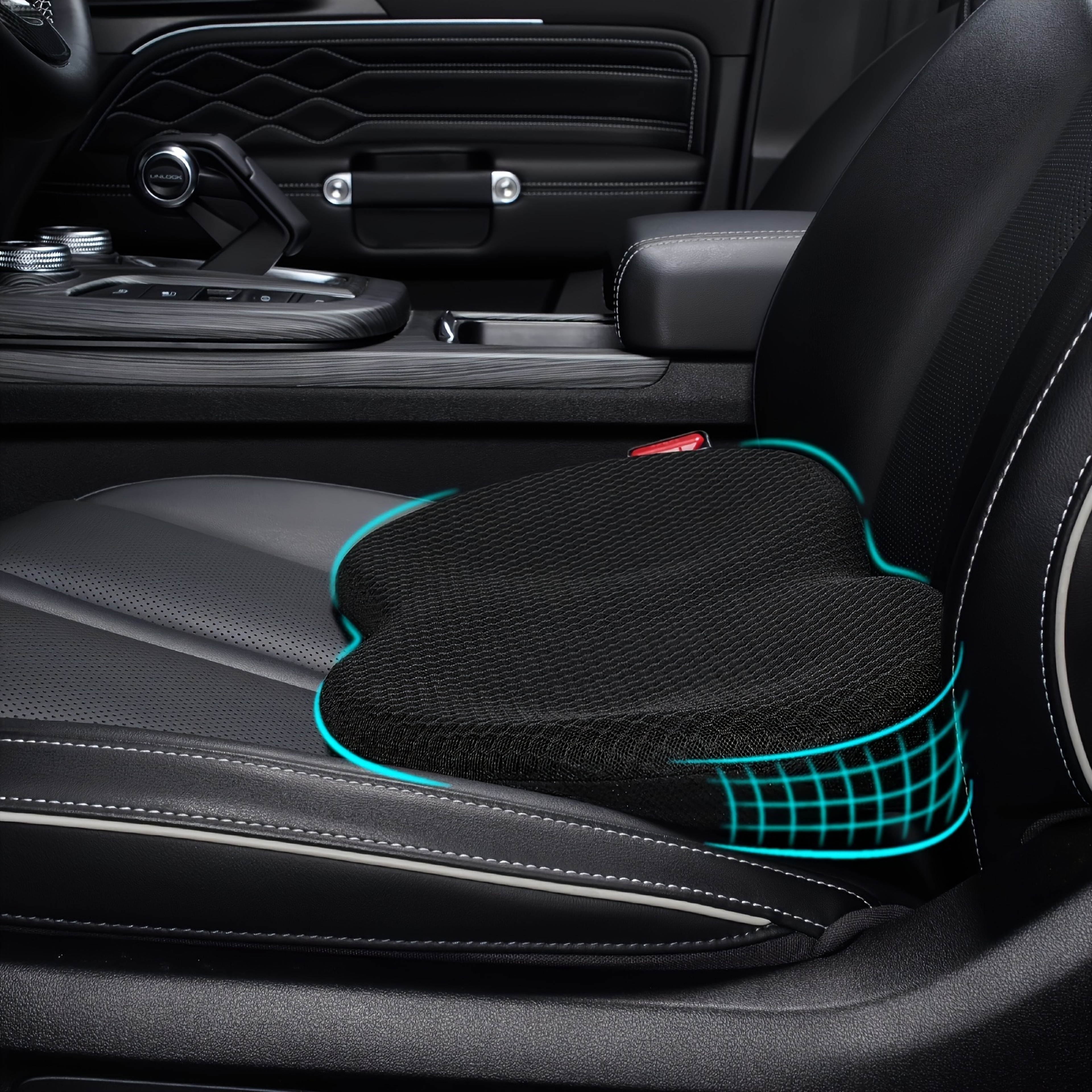Memory Foam Car Lumbar Support Pillow  Lower Back Cushion For Driving Comfort 1