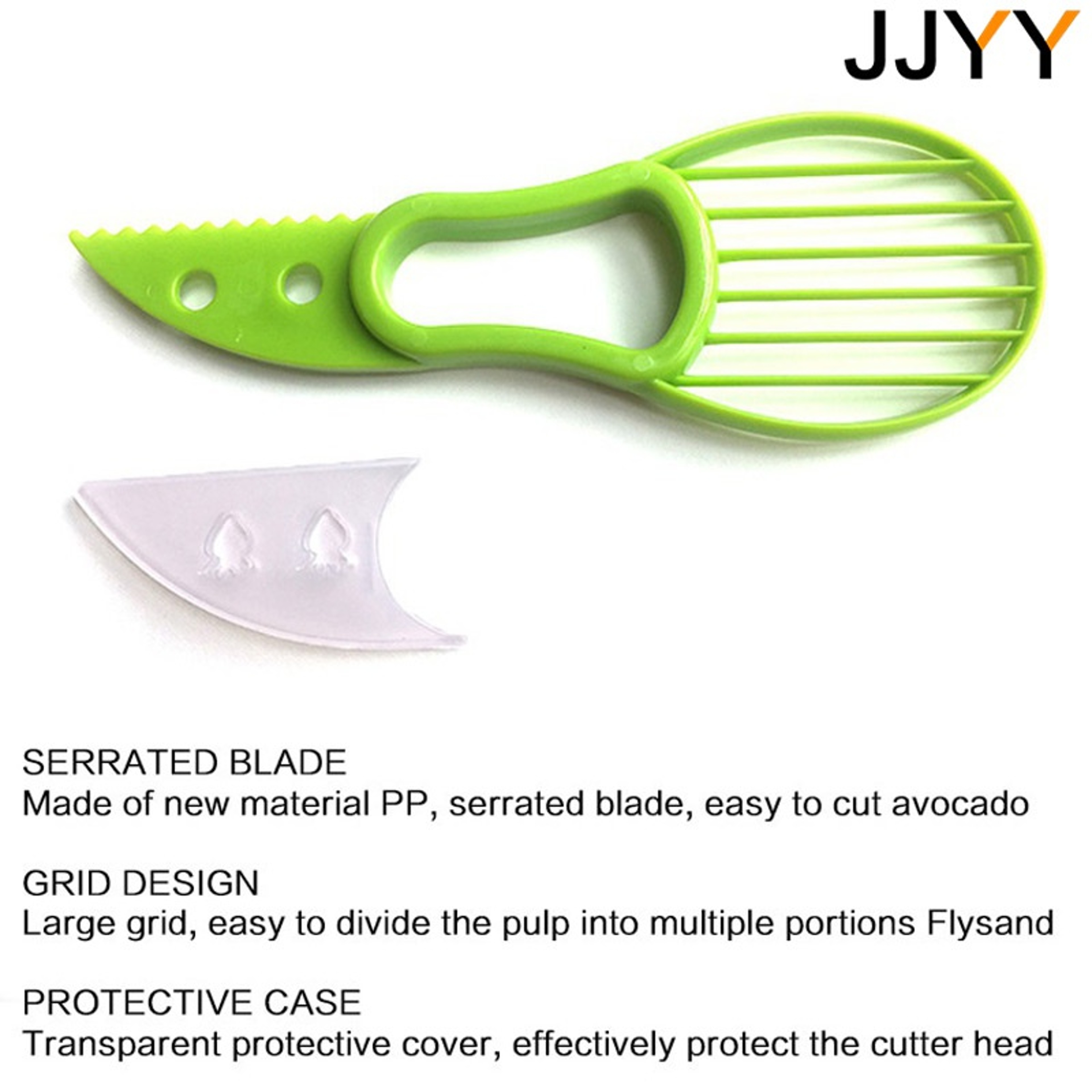 3in1 Avocado Slicer And Corer  Plastic Fruit Peeler And Cutter Kitchen Tool 5