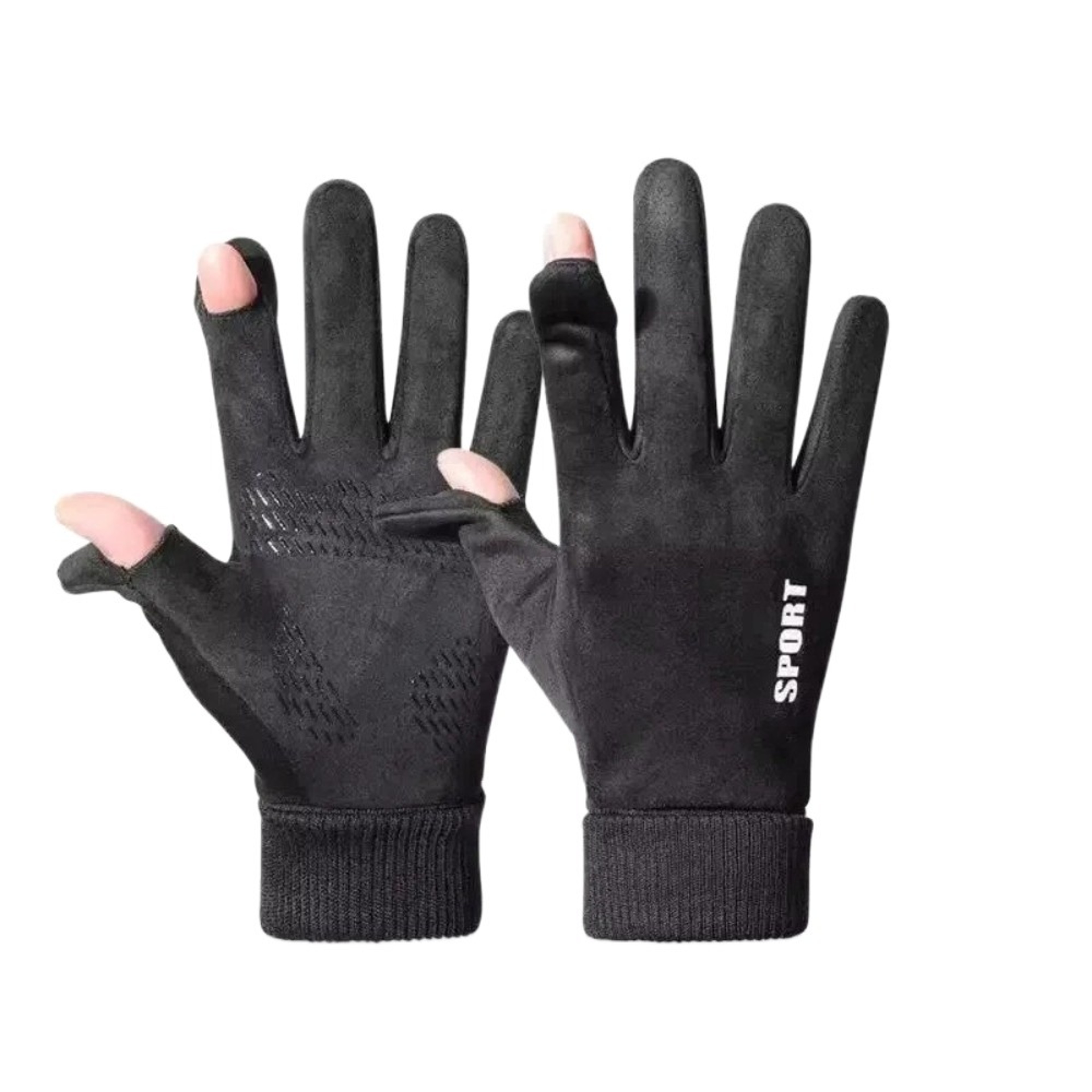 Touchscreen Winter Gloves For Men  Warm Cotton FlipTop Gloves With AntiSlip Design 9