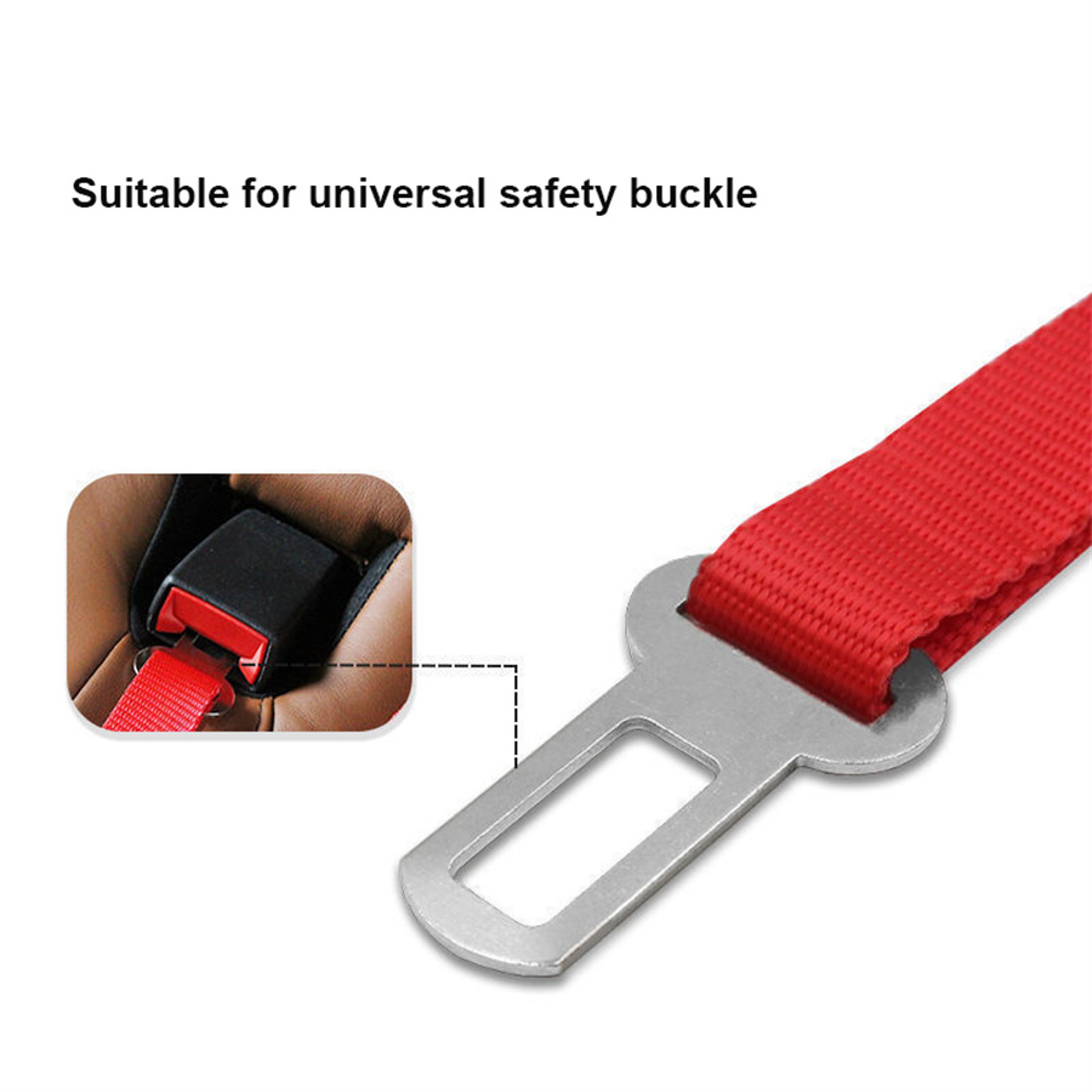 Adjustable Pet Car Seat Belt  Nylon Safety Restraint With Quick Release Buckle For Dogs And Cats 2