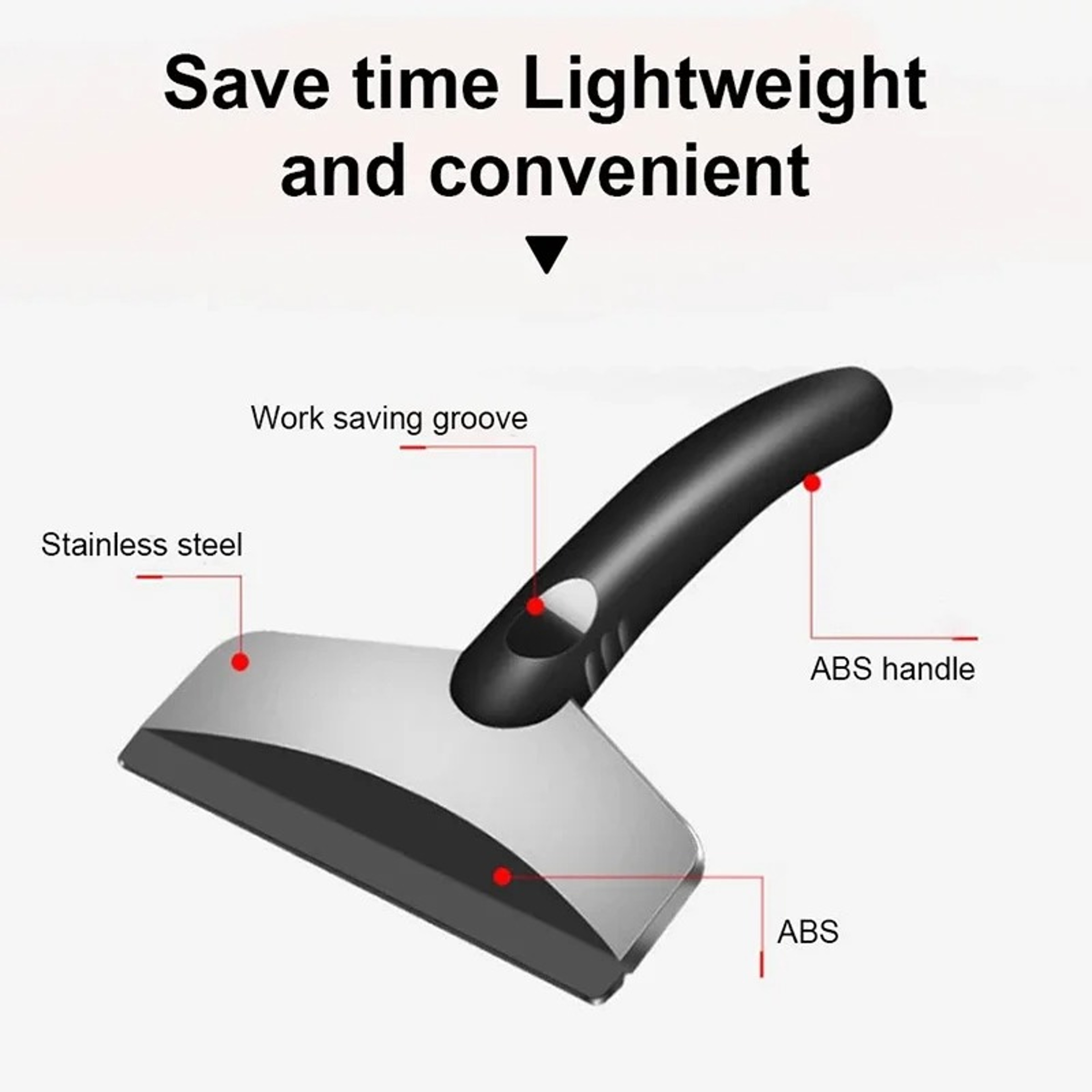 Car Ice Scraper And Snow Shovel Set  2Piece Windshield Snow Removal Tools 3