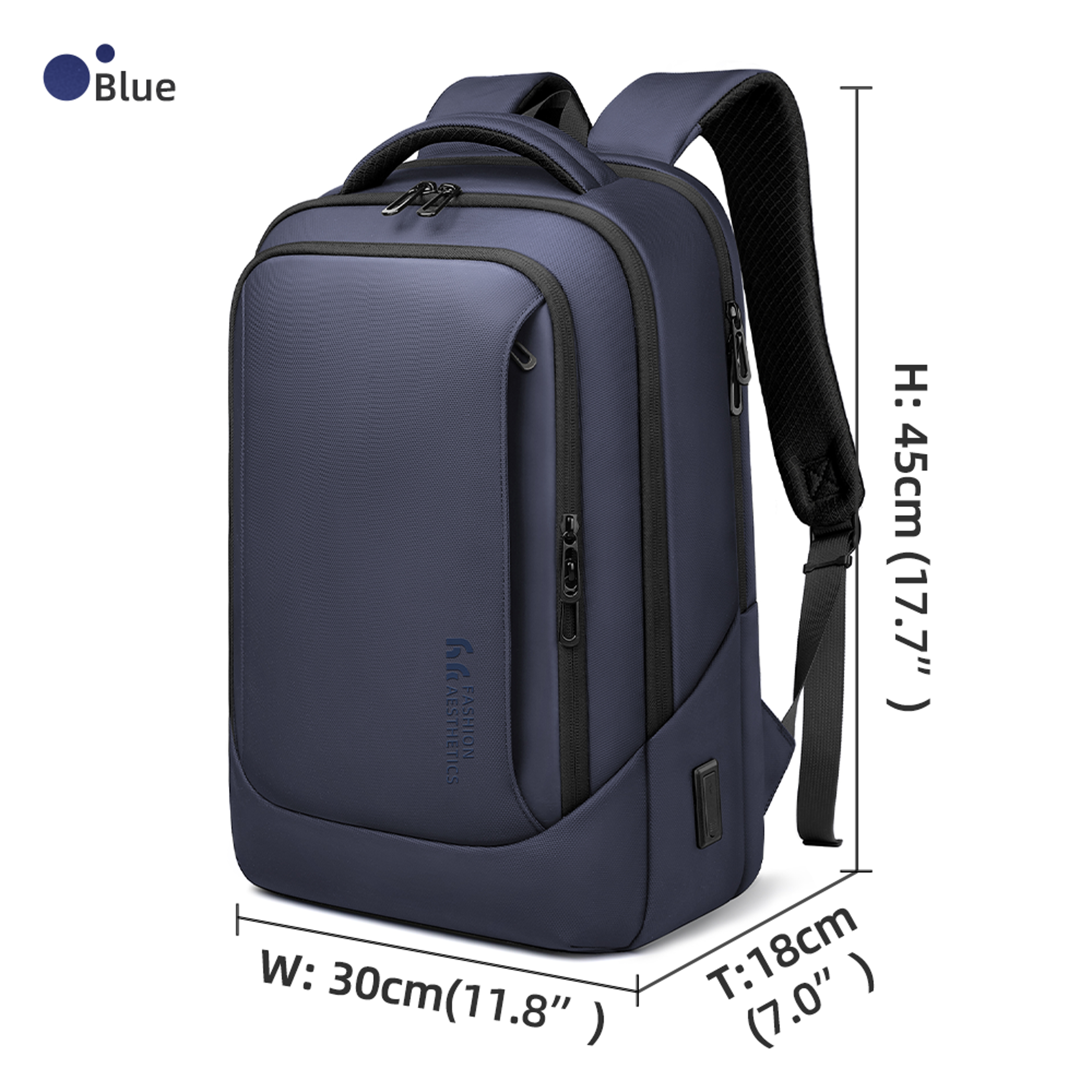 17Inch Laptop Backpack With USB Charging Port  Waterproof Oxford Travel And School Bag 11