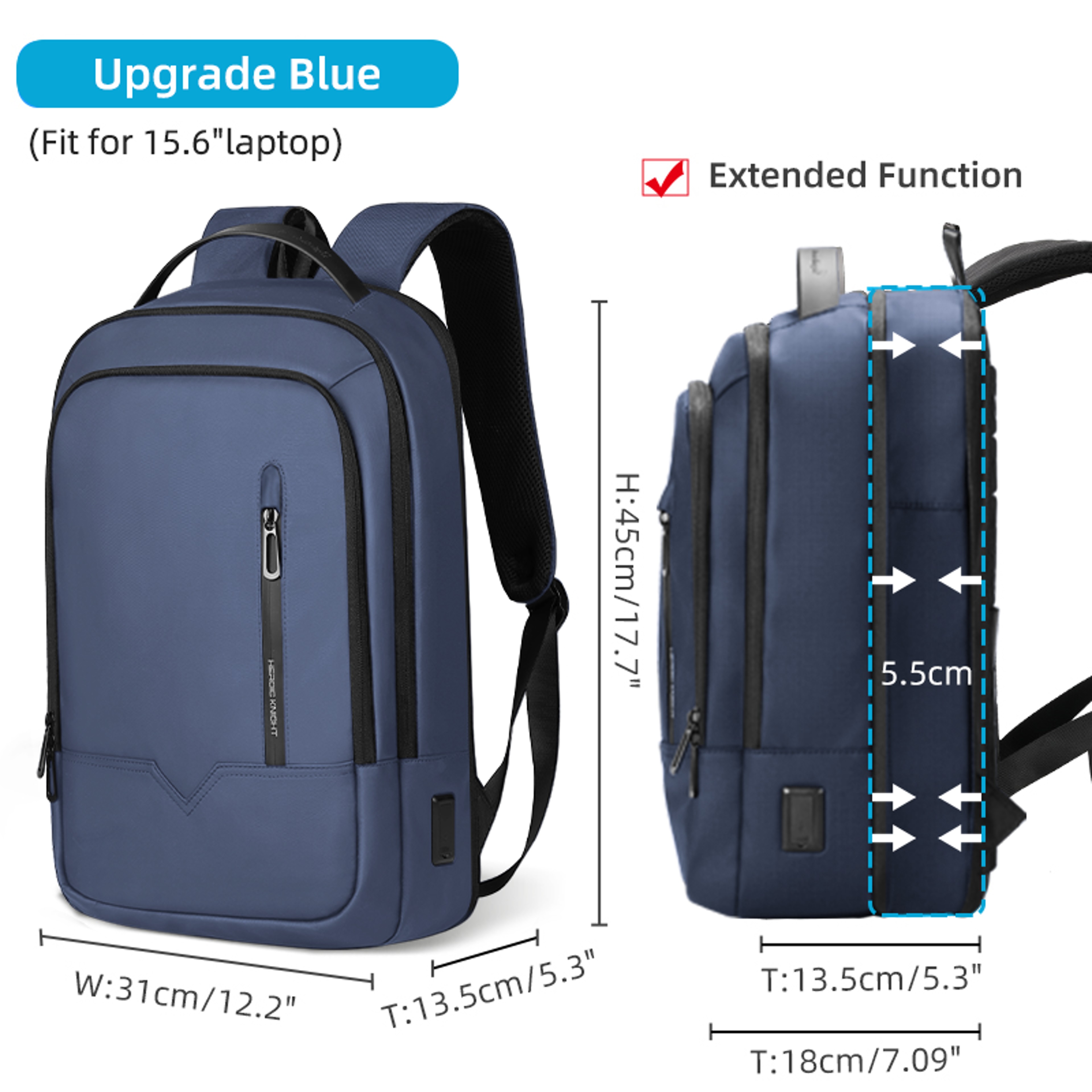 Waterproof Laptop Backpack For Men With USB Charging Port And 156Inch Laptop Compartment 8