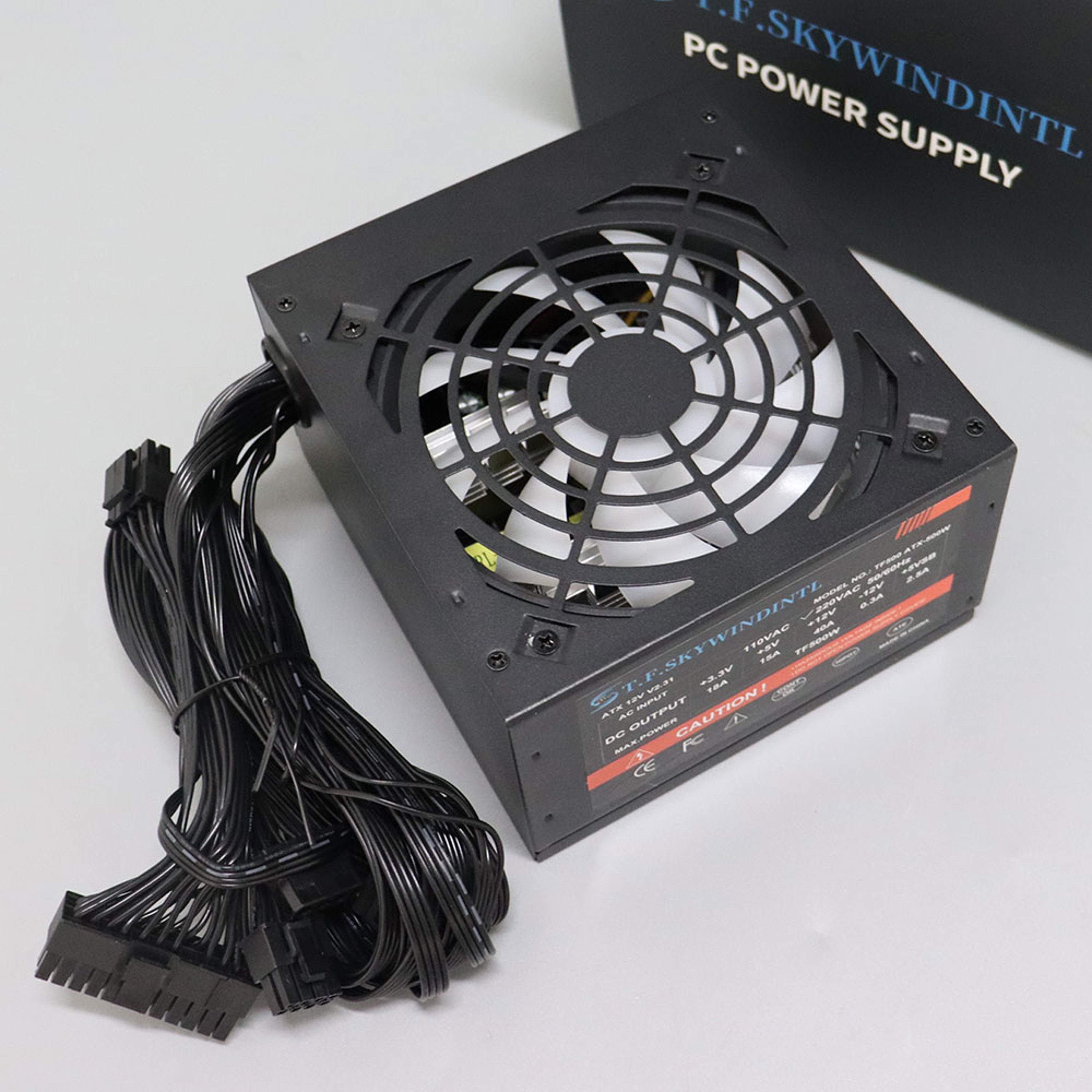 500W ATX Power Supply For Desktop PC With 204 Pin Connector And Cooling Fan 0
