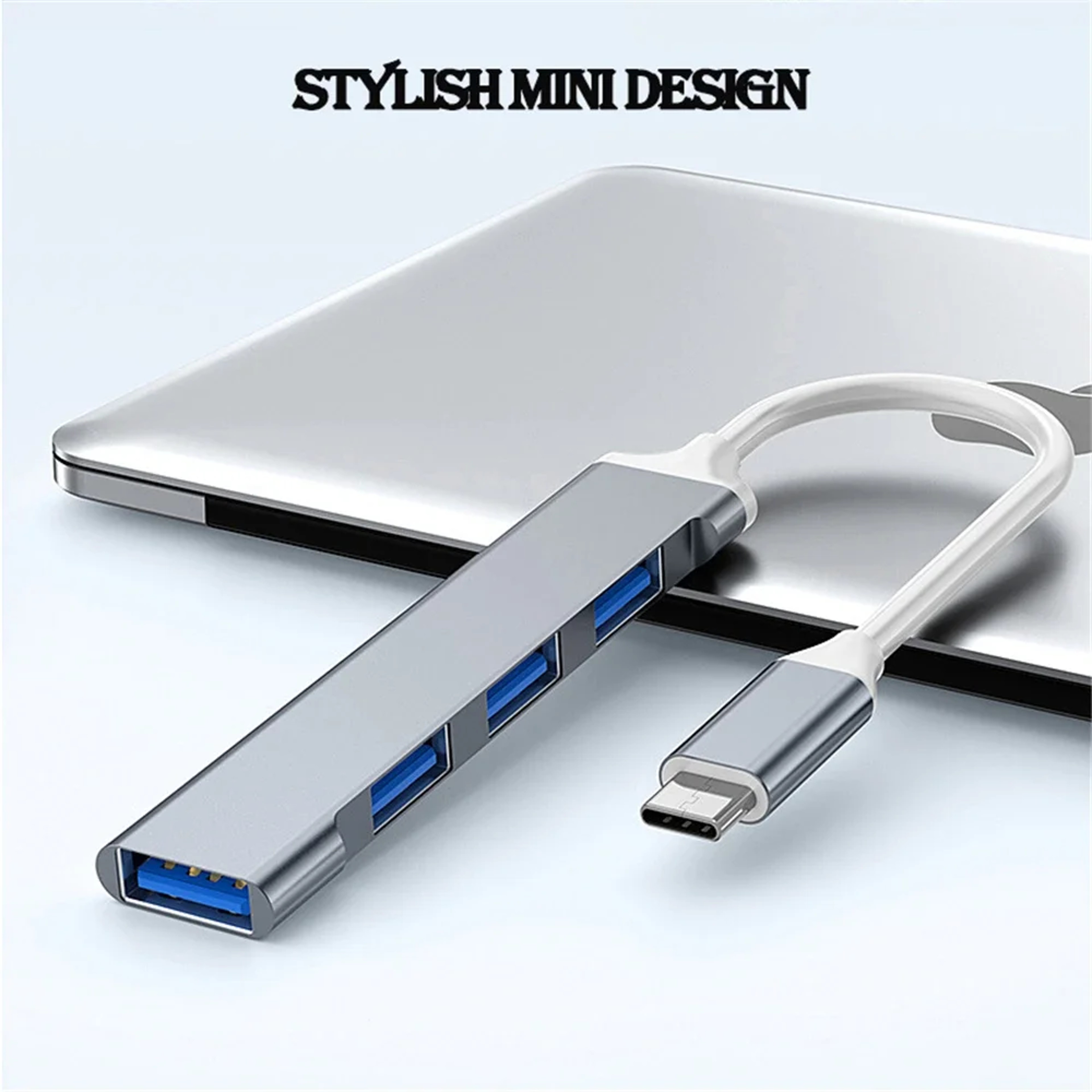 4Port USB 30 Hub With 5Gbps HighSpeed Data Transfer For PC And Laptop 1