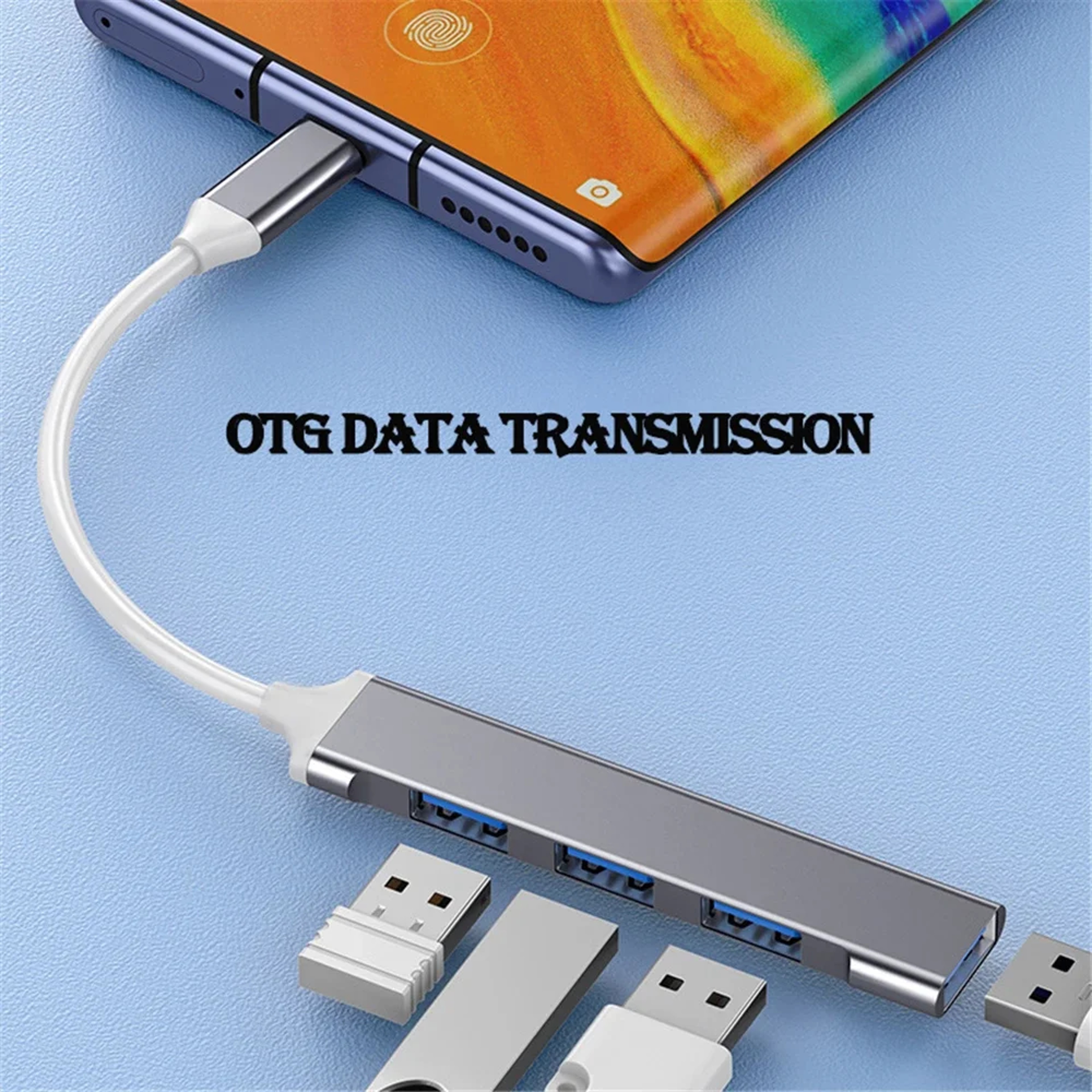 4Port USB 30 Hub With 5Gbps HighSpeed Data Transfer For PC And Laptop 5