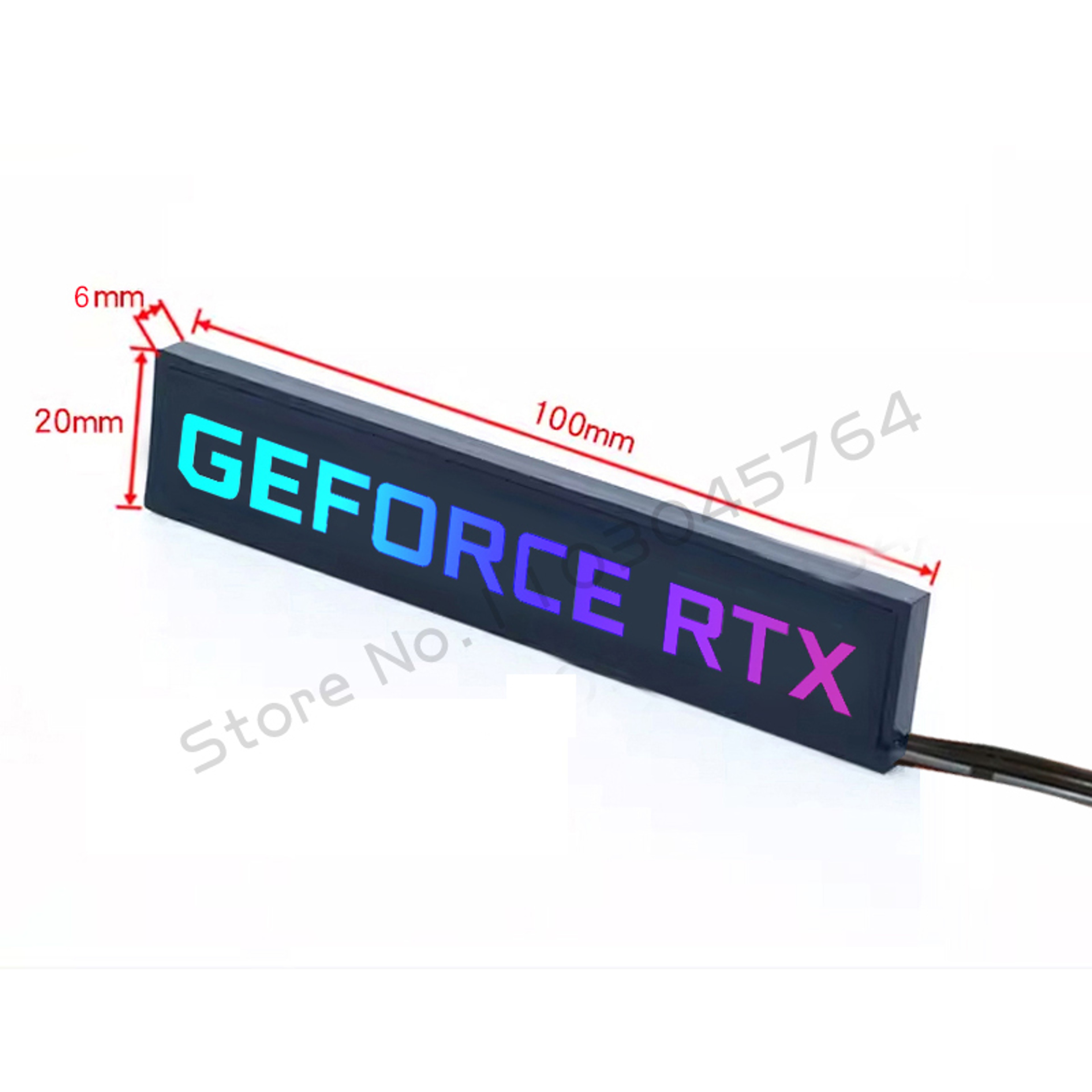 GPU RGB Side Panel Lightboard  5V 3Pin ARGB Acrylic Graphics Card Lighting Accessory 3
