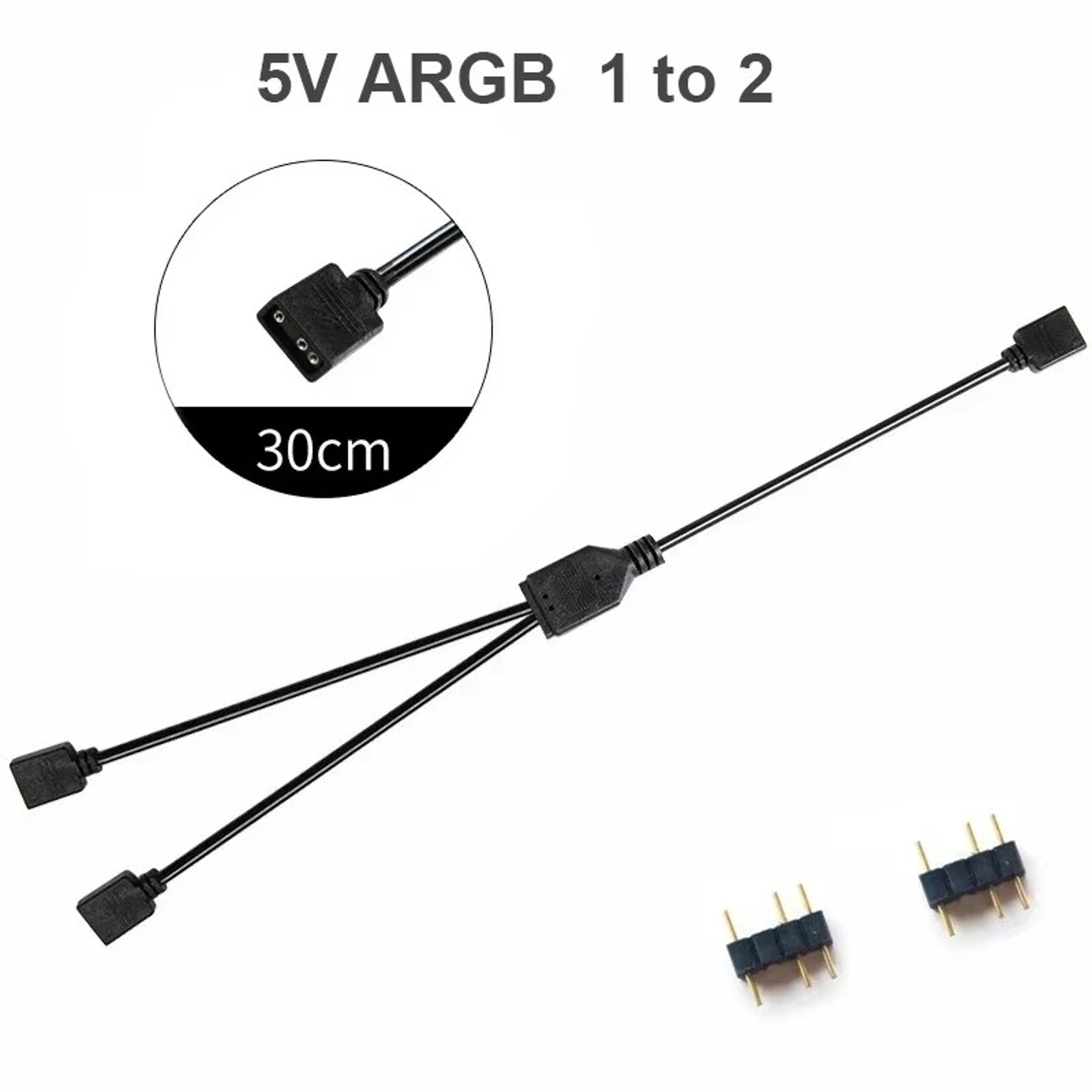 5V 3Pin ARGB Extension Cable  Addressable RGB Connector For PC Fans And LED Strips 0