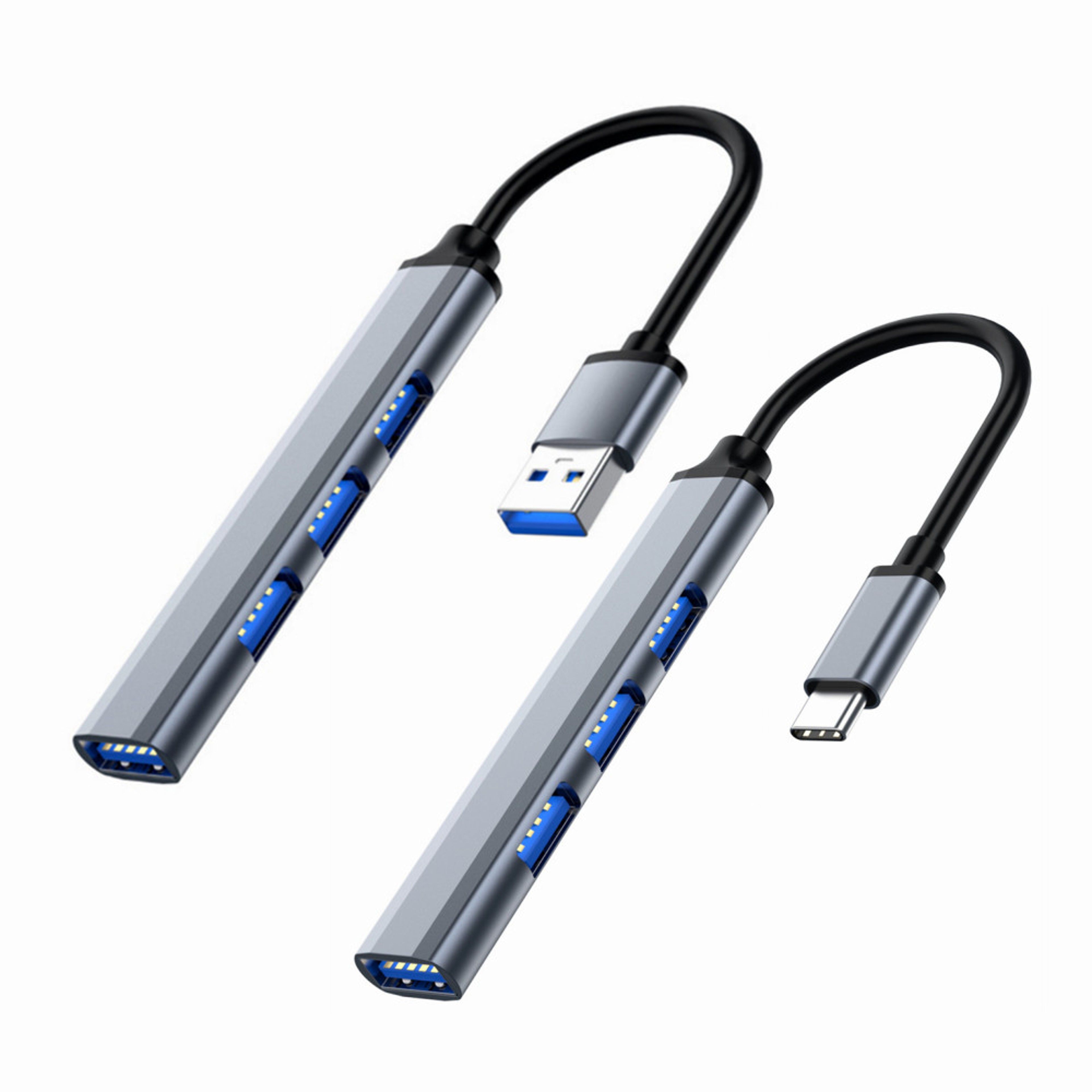 4Port USB Hub 30 USBC Multiport Splitter Adapter For Laptops And PCs 1