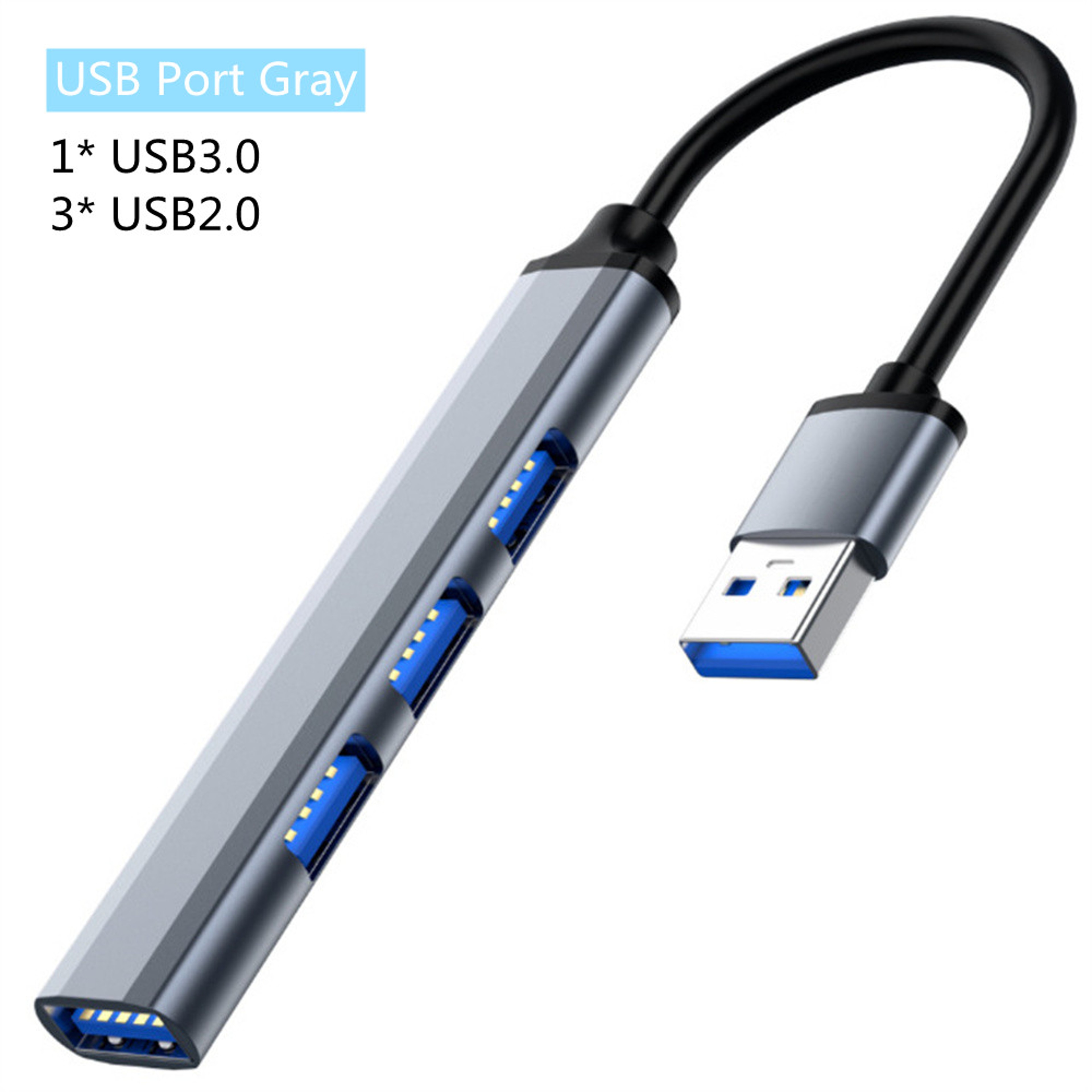 4Port USB Hub 30 USBC Multiport Splitter Adapter For Laptops And PCs 9