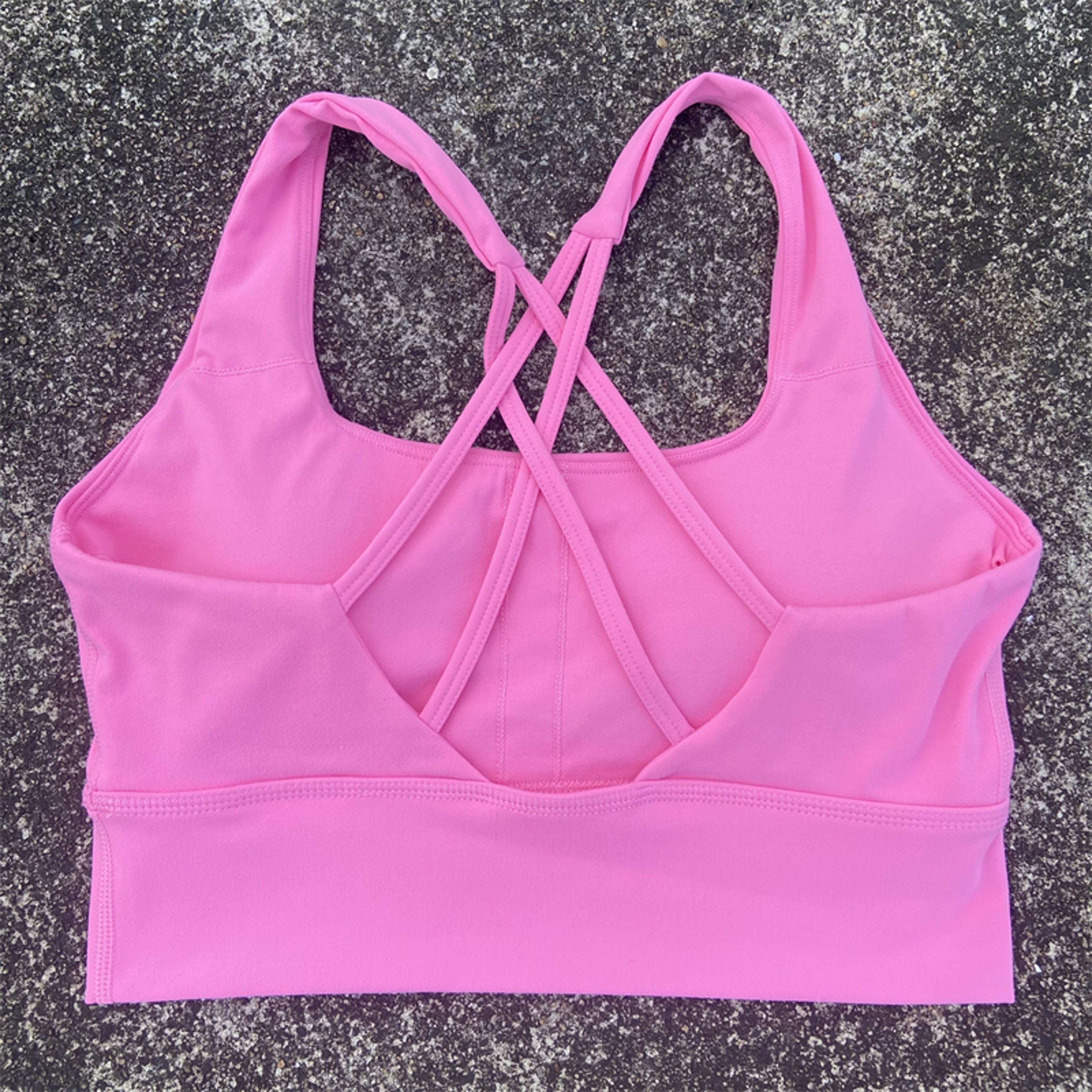 Womens Cross Strap Sports Bra  High Impact Padded Yoga And Fitness Crop Top 7
