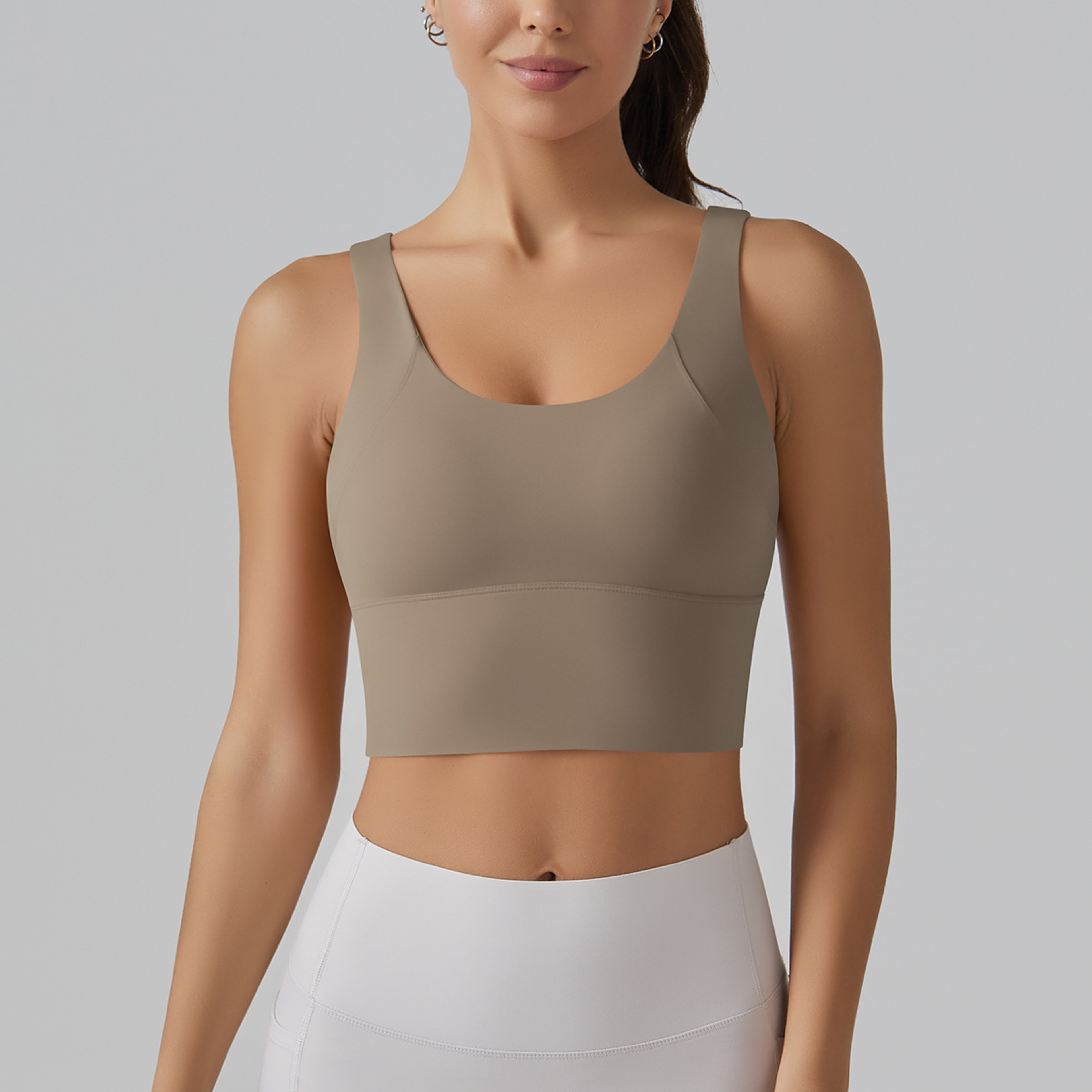 Womens Padded Sports Bra Tank Top  Breathable Quick Dry Push Up Yoga Crop Top 3