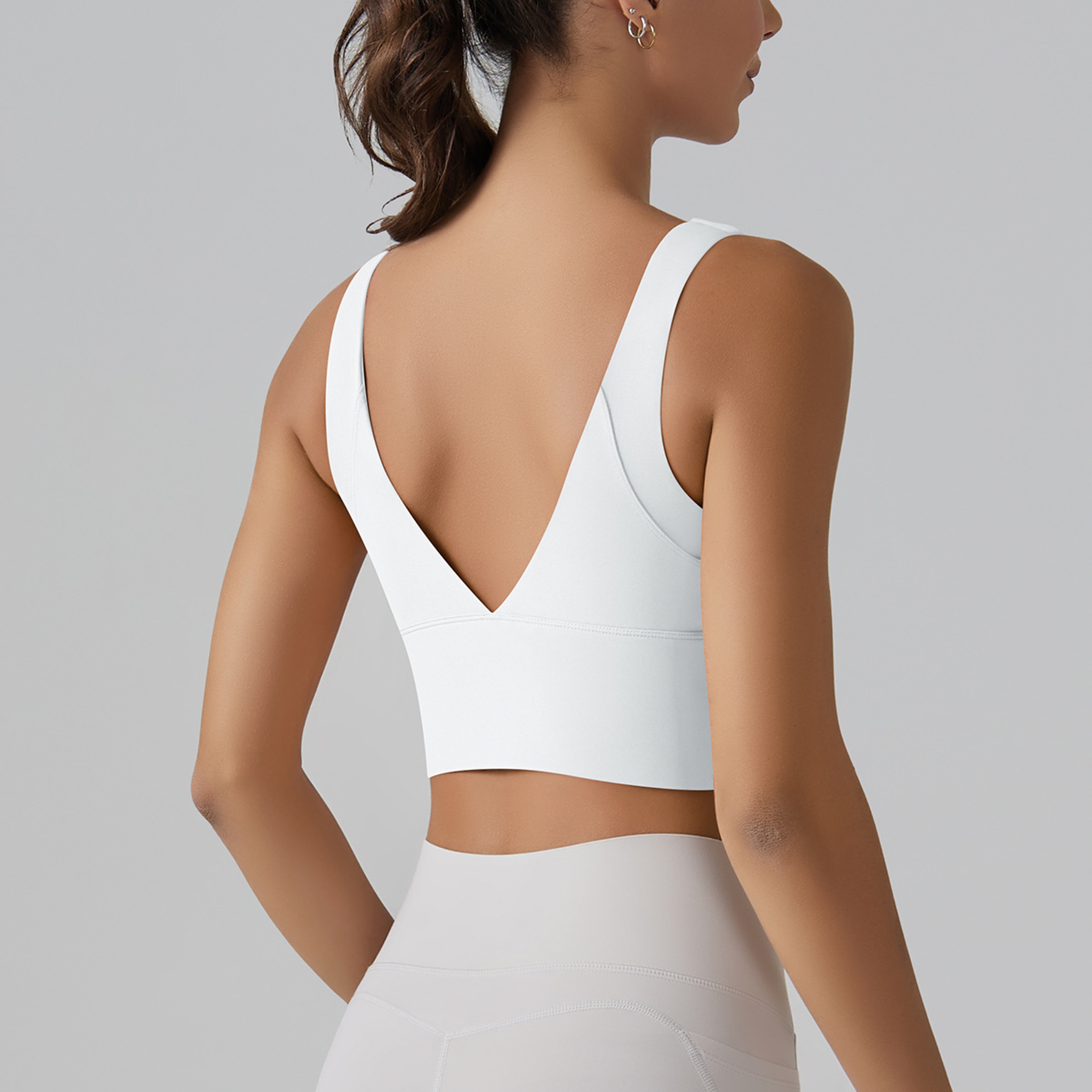 Womens Padded Sports Bra Tank Top  Breathable Quick Dry Push Up Yoga Crop Top 9